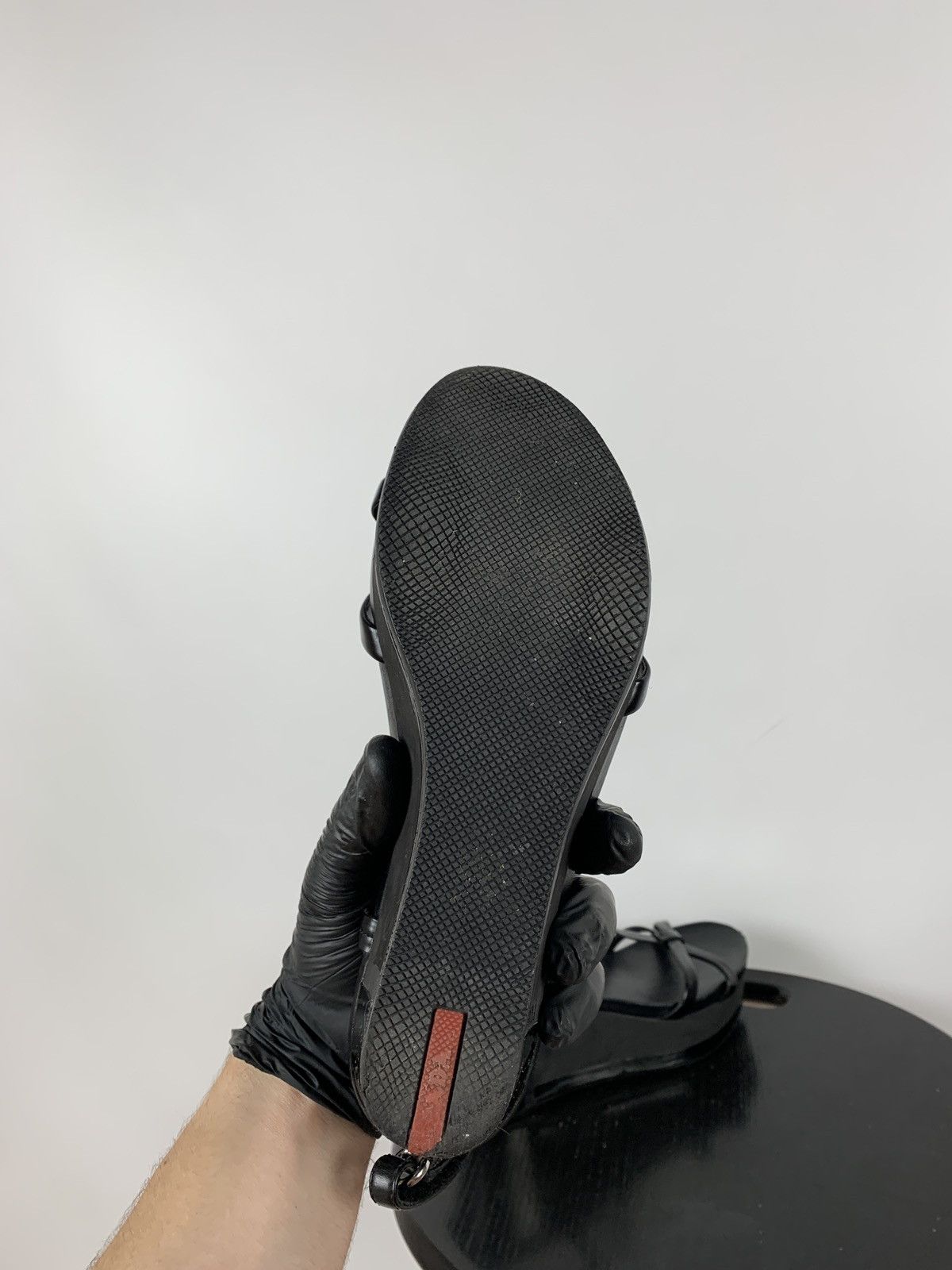 Prada Vintage Prada Patent Leather Platform Sandals Shoes Size US 6 / IT 36 - 20 Thumbnail