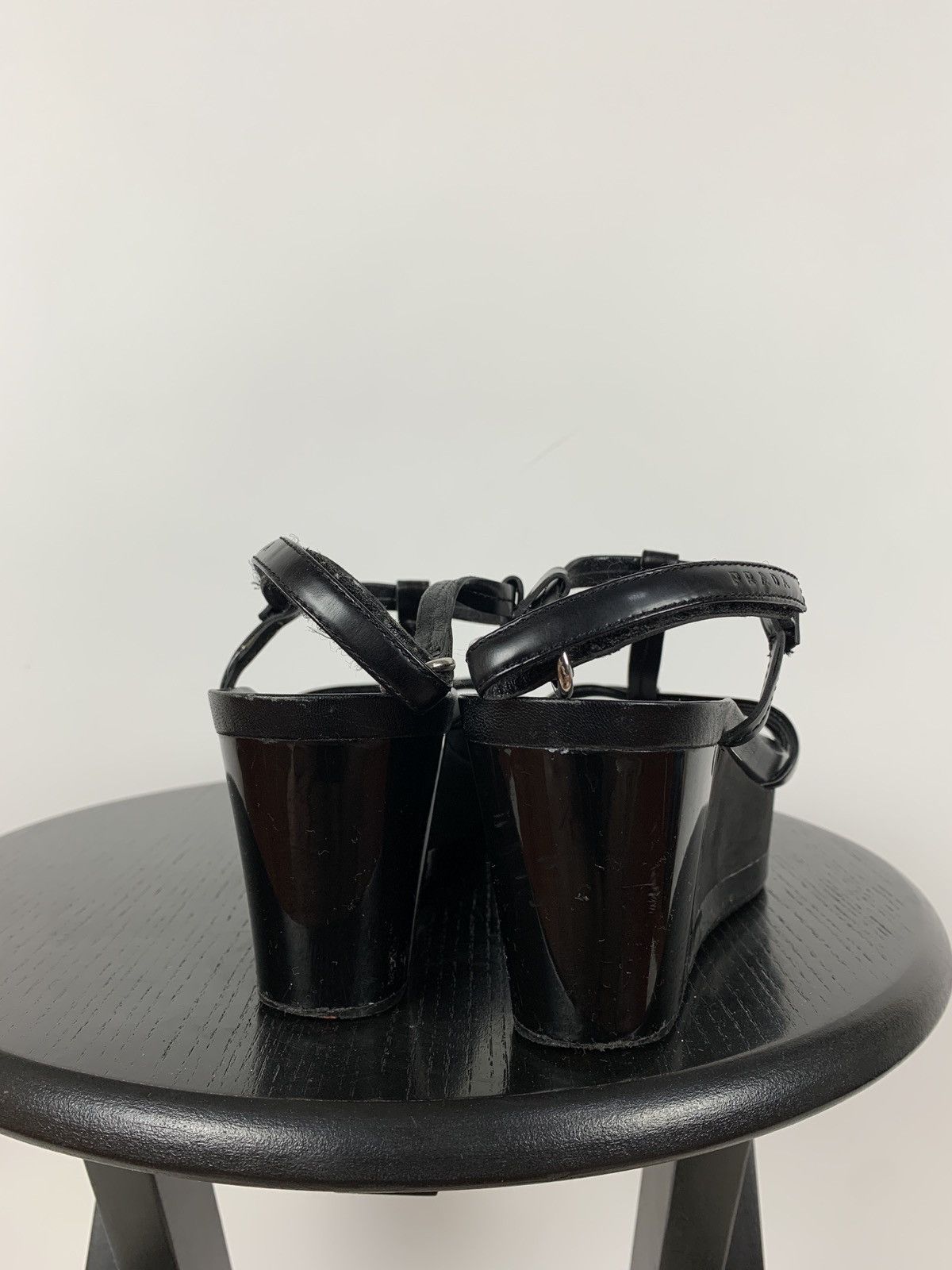 Prada Vintage Prada Patent Leather Platform Sandals Shoes Size US 6 / IT 36 - 5 Thumbnail