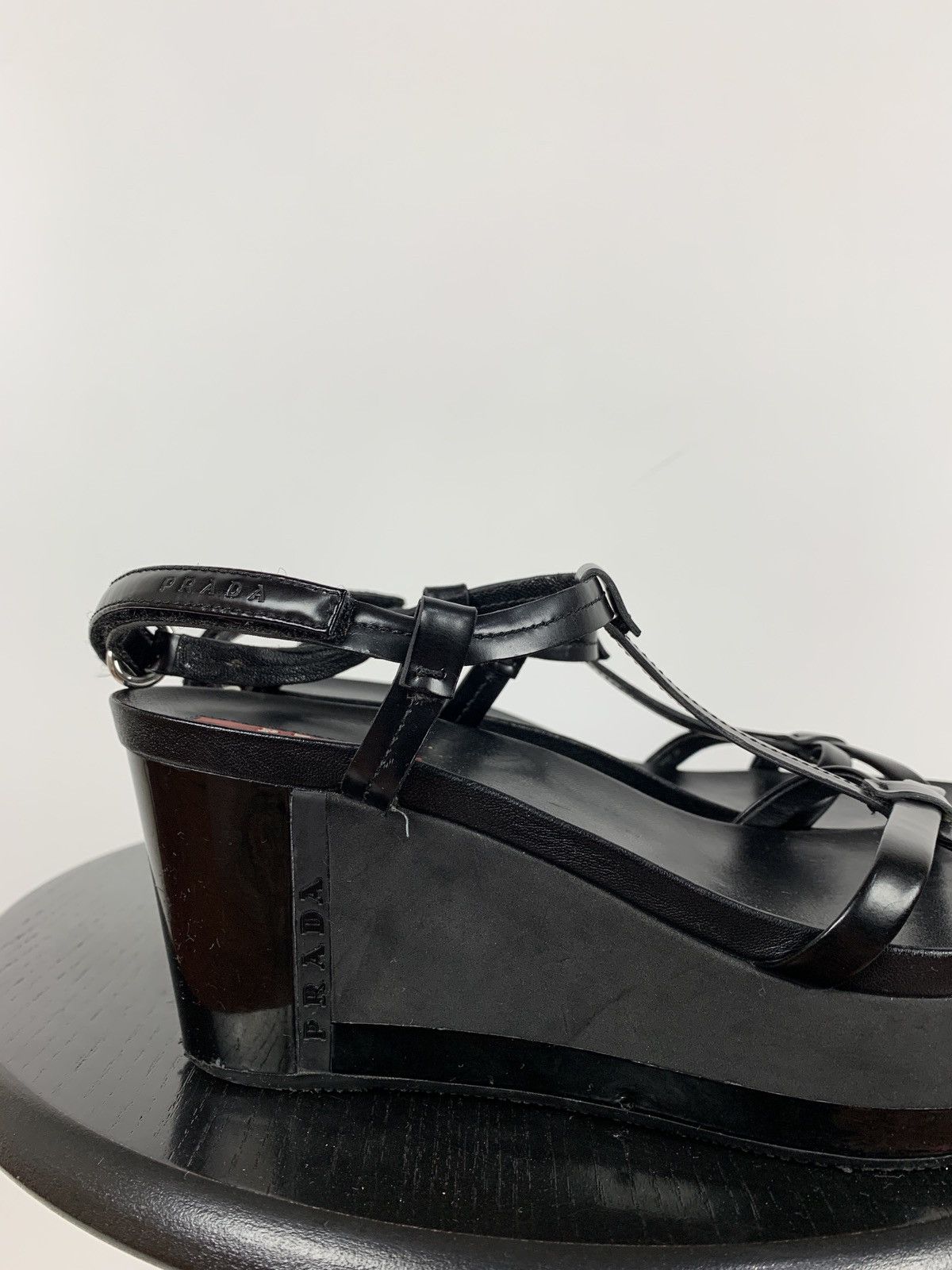Prada Vintage Prada Patent Leather Platform Sandals Shoes Size US 6 / IT 36 - 11 Thumbnail