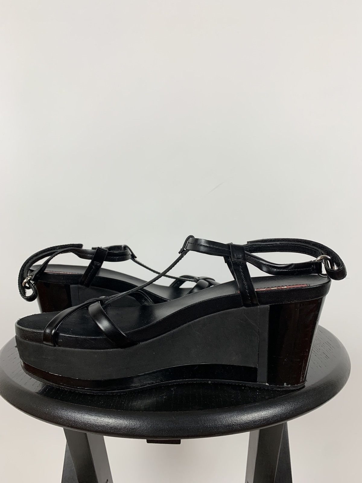 Prada Vintage Prada Patent Leather Platform Sandals Shoes Size US 6 / IT 36 - 6 Thumbnail