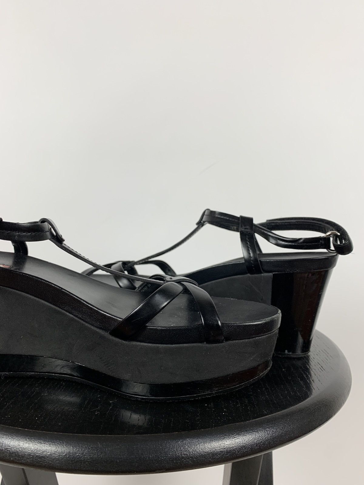 Prada Vintage Prada Patent Leather Platform Sandals Shoes Size US 6 / IT 36 - 16 Thumbnail