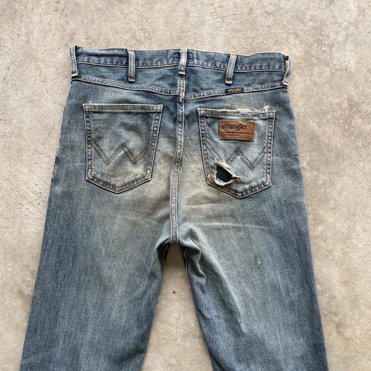 Vintage Vintage Wrangler Distressed Denim Jeans Pants Dirty Size US 31 - 8 Thumbnail