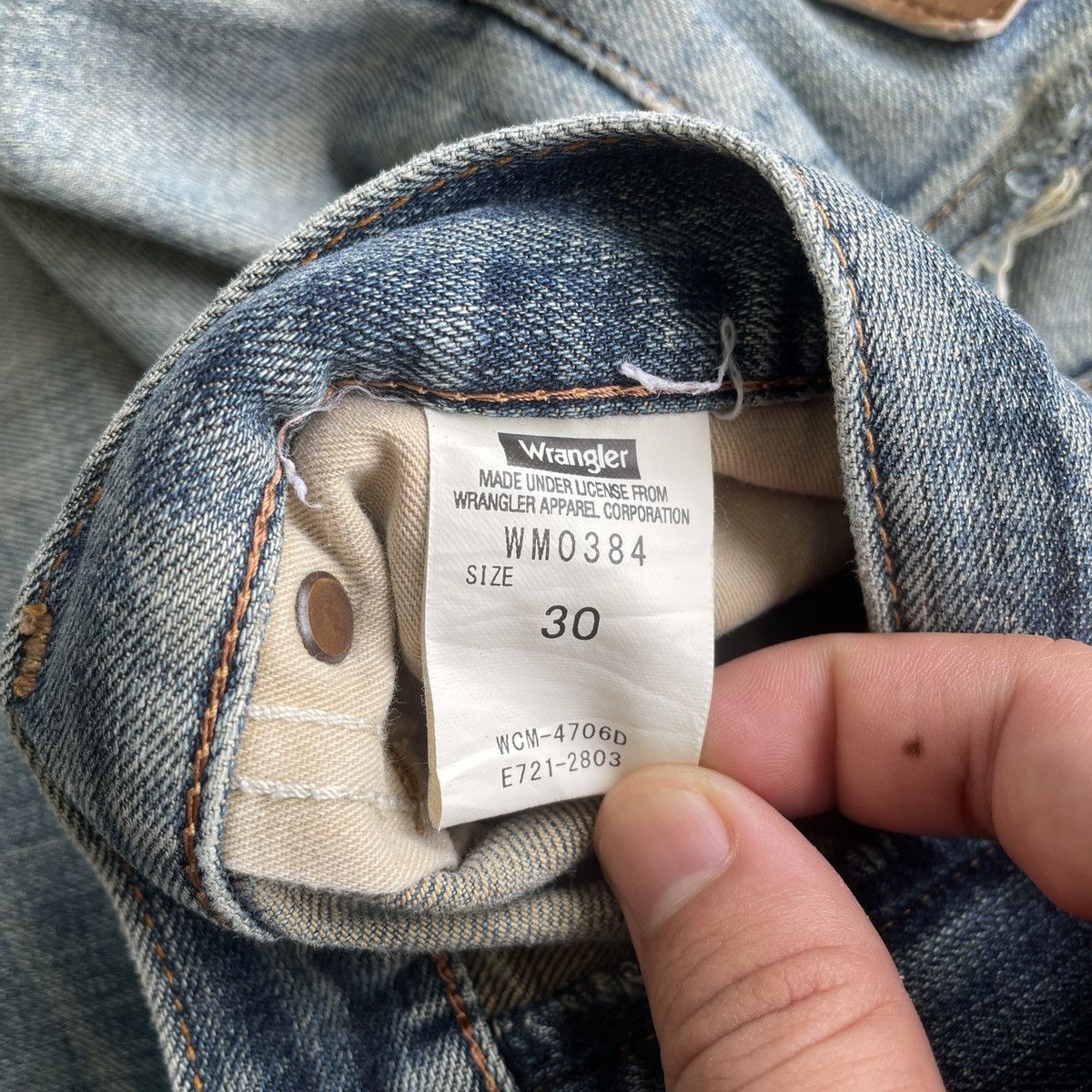 Vintage Vintage Wrangler Distressed Denim Jeans Pants Dirty Size US 31 - 7 Thumbnail