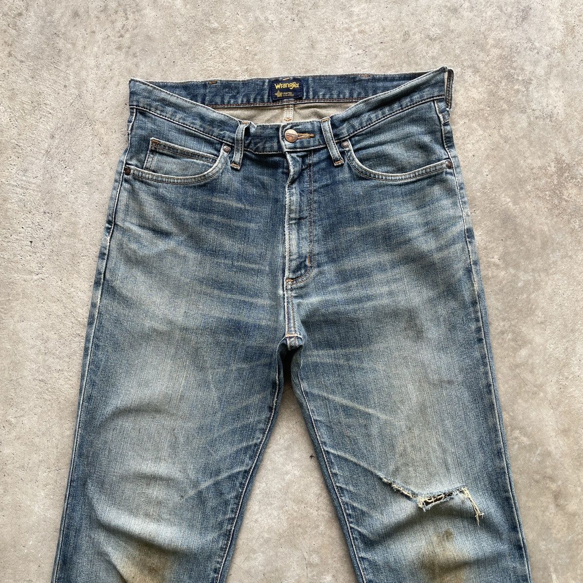 Vintage Vintage Wrangler Distressed Denim Jeans Pants Dirty Size US 31 - 2 Thumbnail
