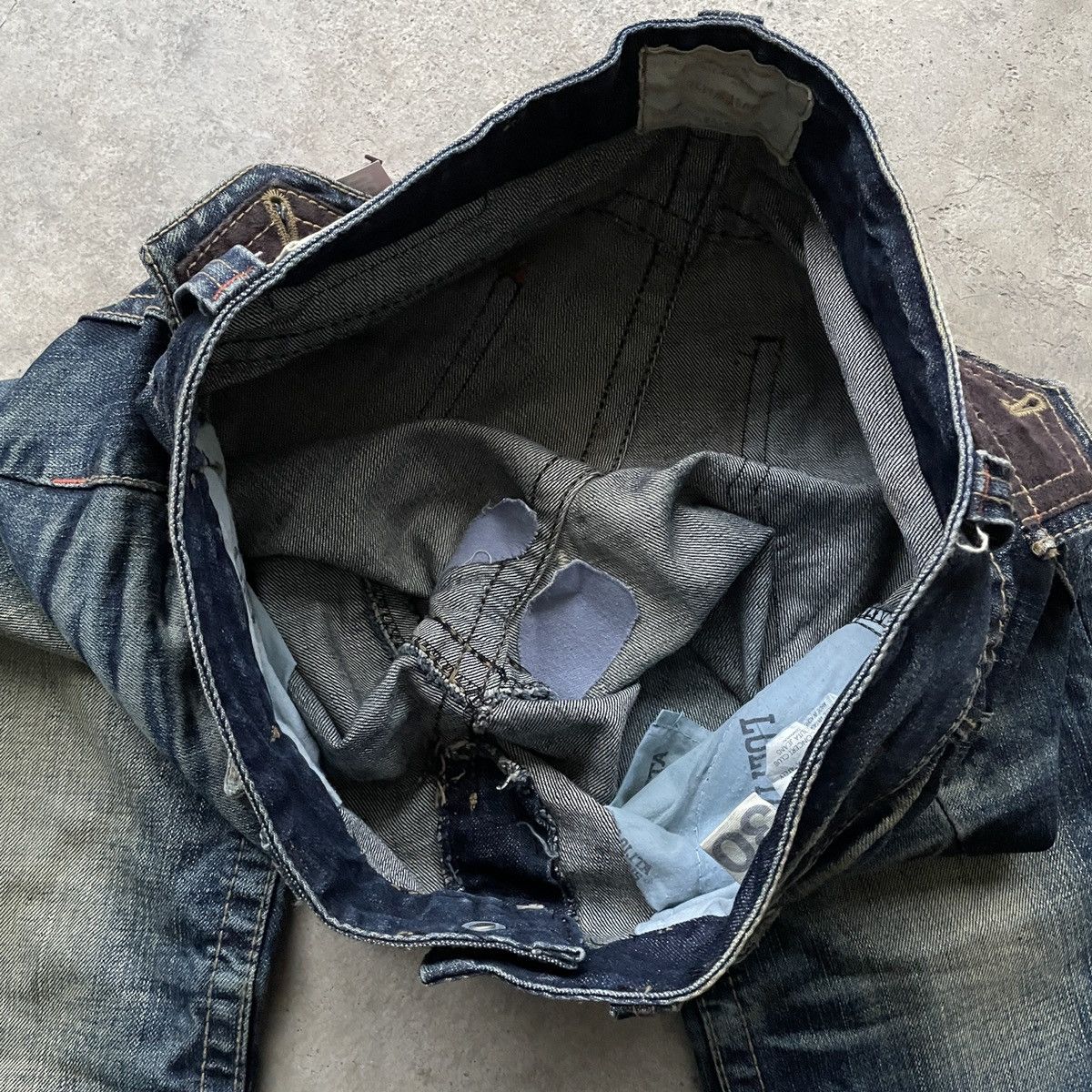 Japanese Brand × Jean W30💥 Vintage Lolita FLARE Faded Denim Jeans Pants BOOTCUT Size US 30 / EU 46 - 8 Thumbnail