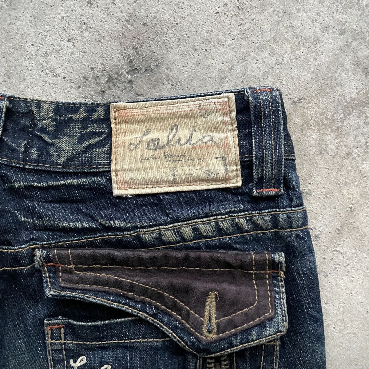 Japanese Brand × Jean W30💥 Vintage Lolita FLARE Faded Denim Jeans Pants BOOTCUT Size US 30 / EU 46 - 10 Thumbnail