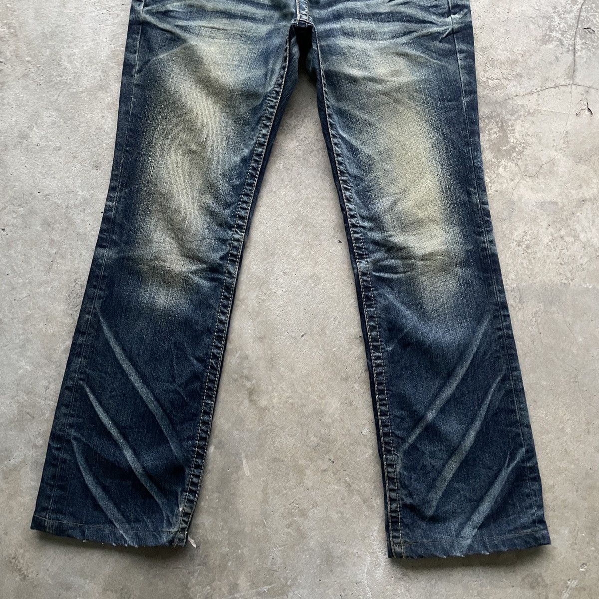 Japanese Brand × Jean W30💥 Vintage Lolita FLARE Faded Denim Jeans Pants BOOTCUT Size US 30 / EU 46 - 5 Thumbnail