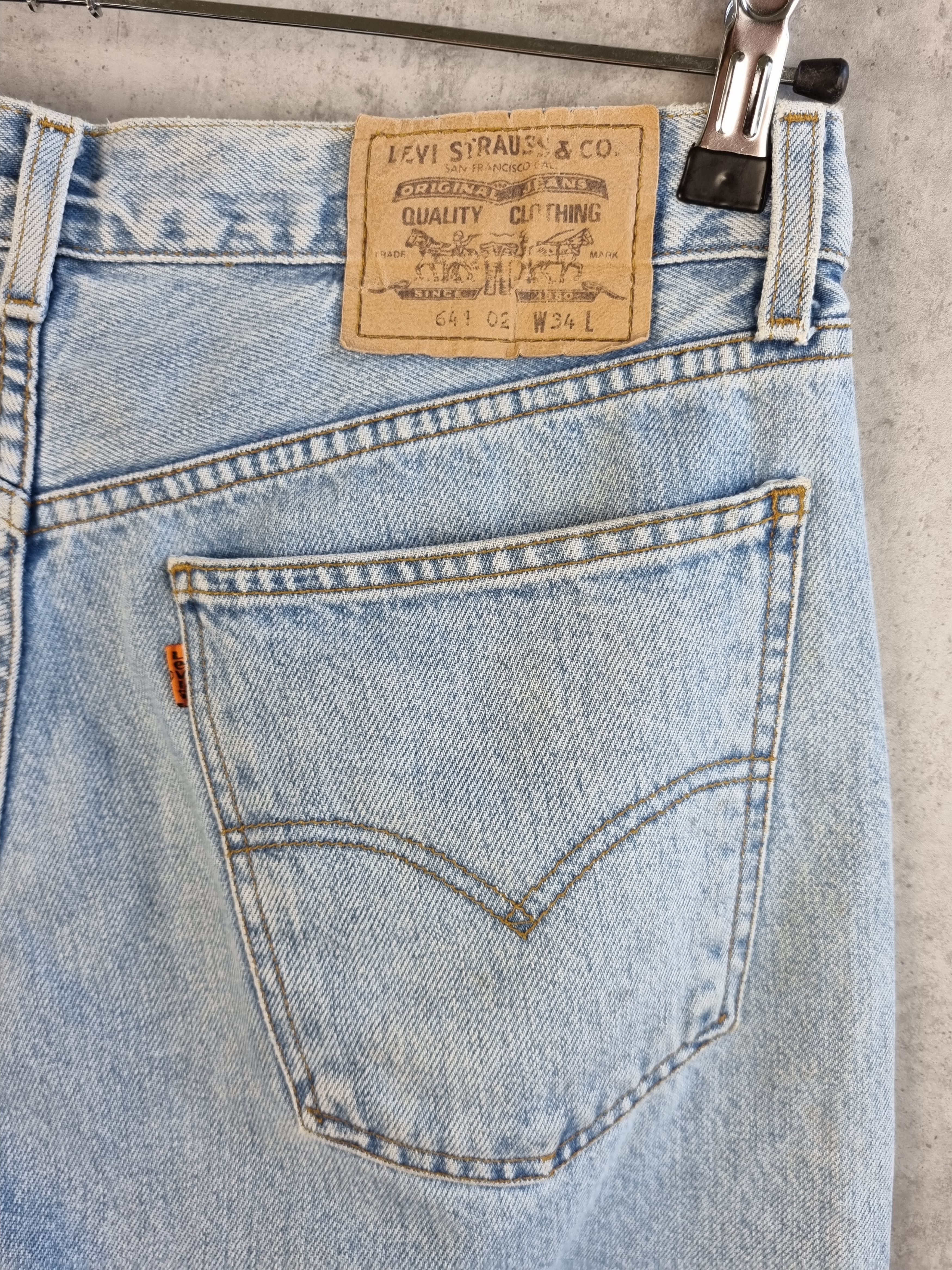 Levi's × Vintage 80s Awesome Levis Orange Tab Button Fly Washed shorts Size US 33 - 4 Thumbnail