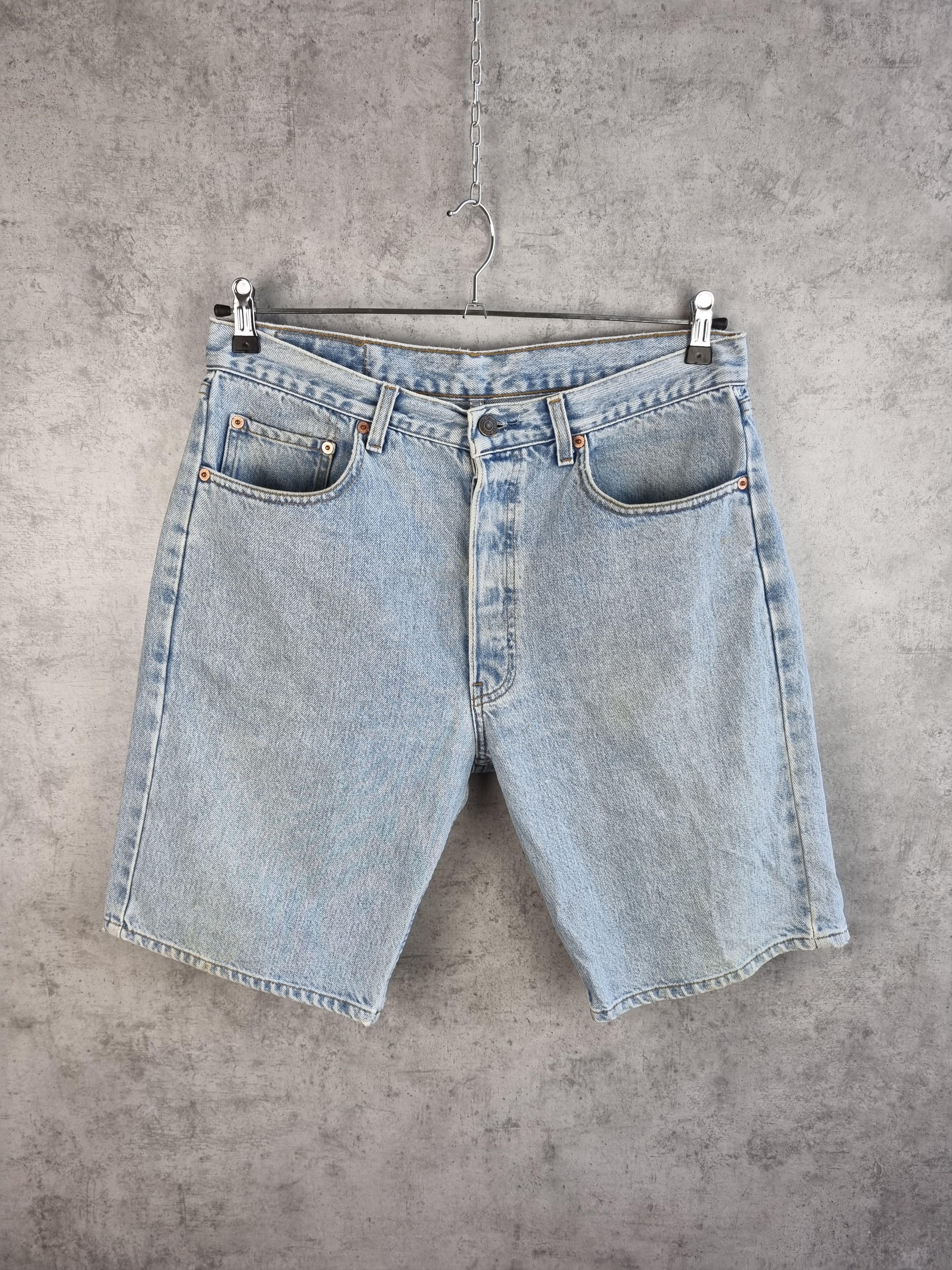 Levi's × Vintage 80s Awesome Levis Orange Tab Button Fly Washed shorts Size US 33 - 11 Thumbnail