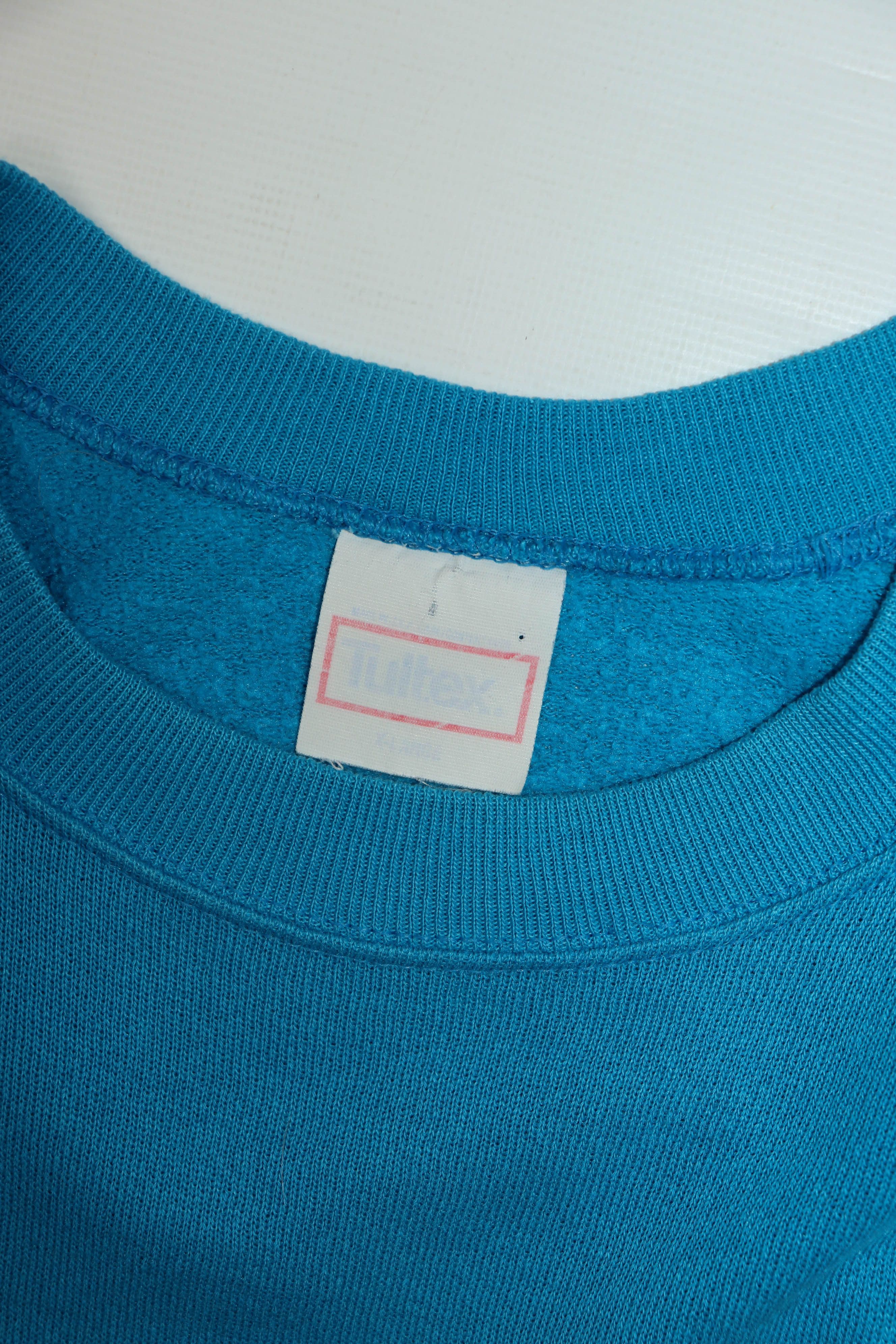 Thrasher × Tultex × Vintage 90s Vintage OG Thrasher Tultex USA Blue Crewneck Sweatshirt Size US XL / EU 56 / 4 - 12 Thumbnail