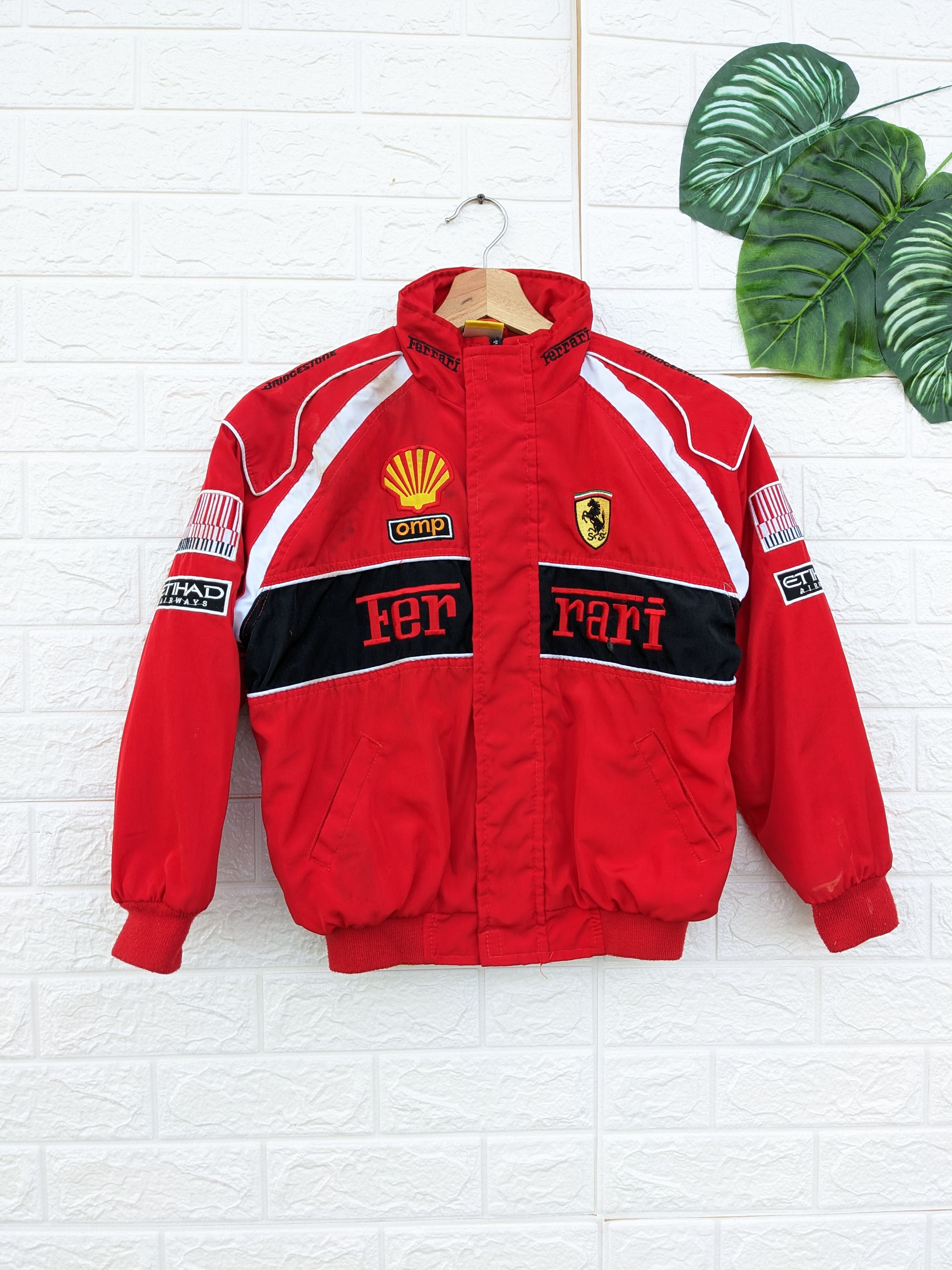 Vintage ferrari on sale racing bomber jacket