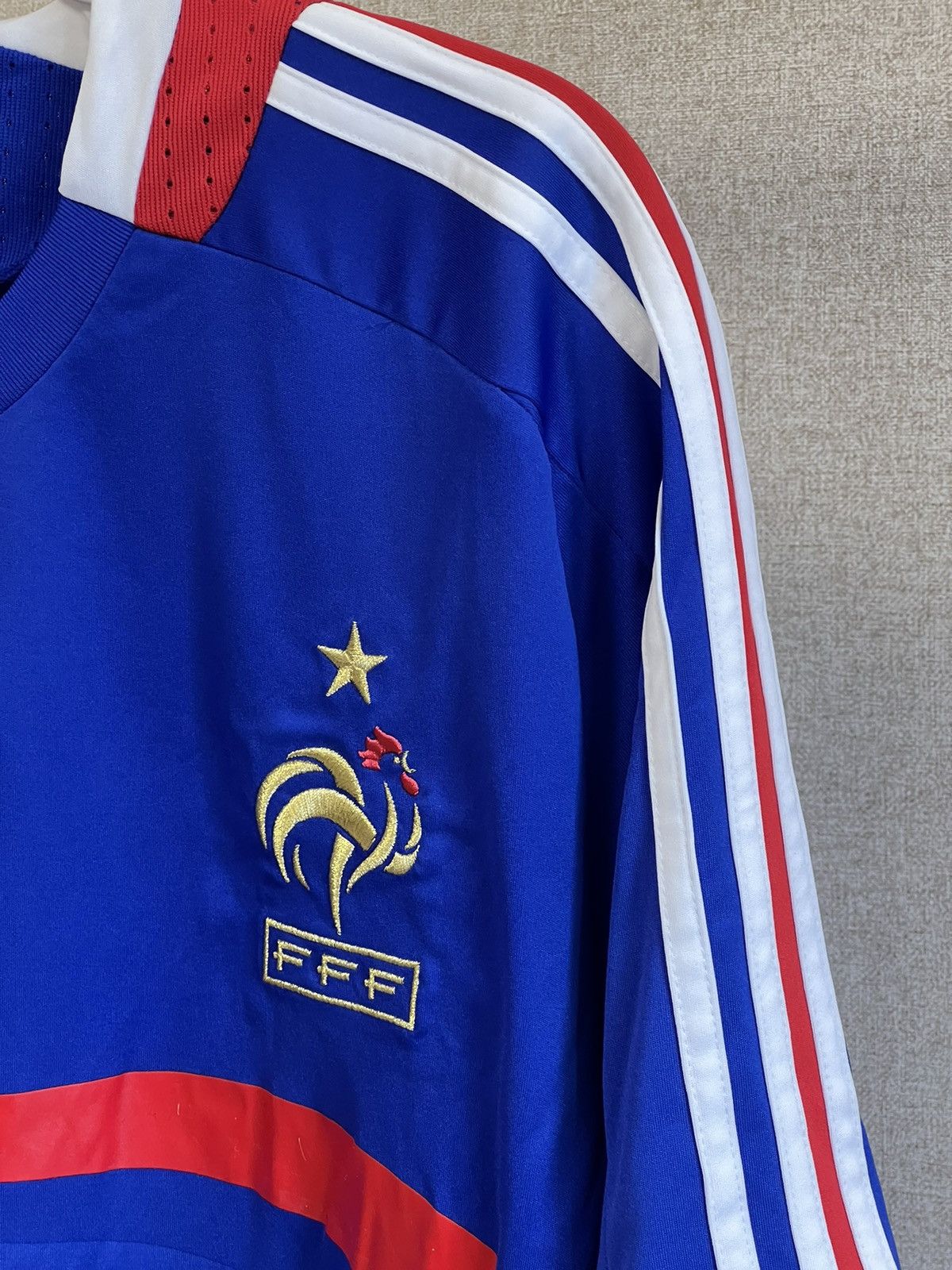 Adidas Vintage 2008 Adidas France football blue jersey Size US XL / EU 56 / 4 - 5 Thumbnail