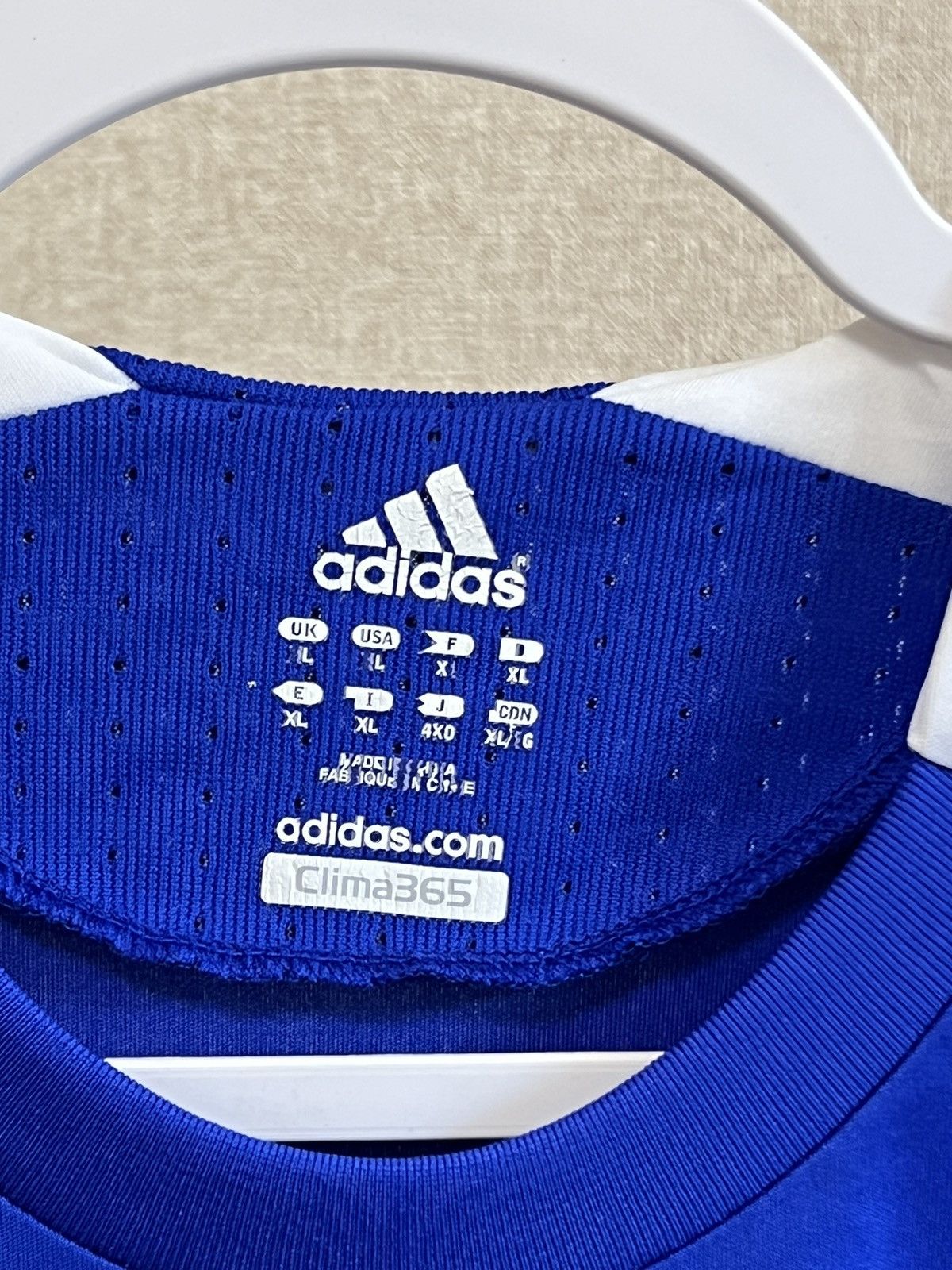 Adidas Vintage 2008 Adidas France football blue jersey Size US XL / EU 56 / 4 - 9 Thumbnail