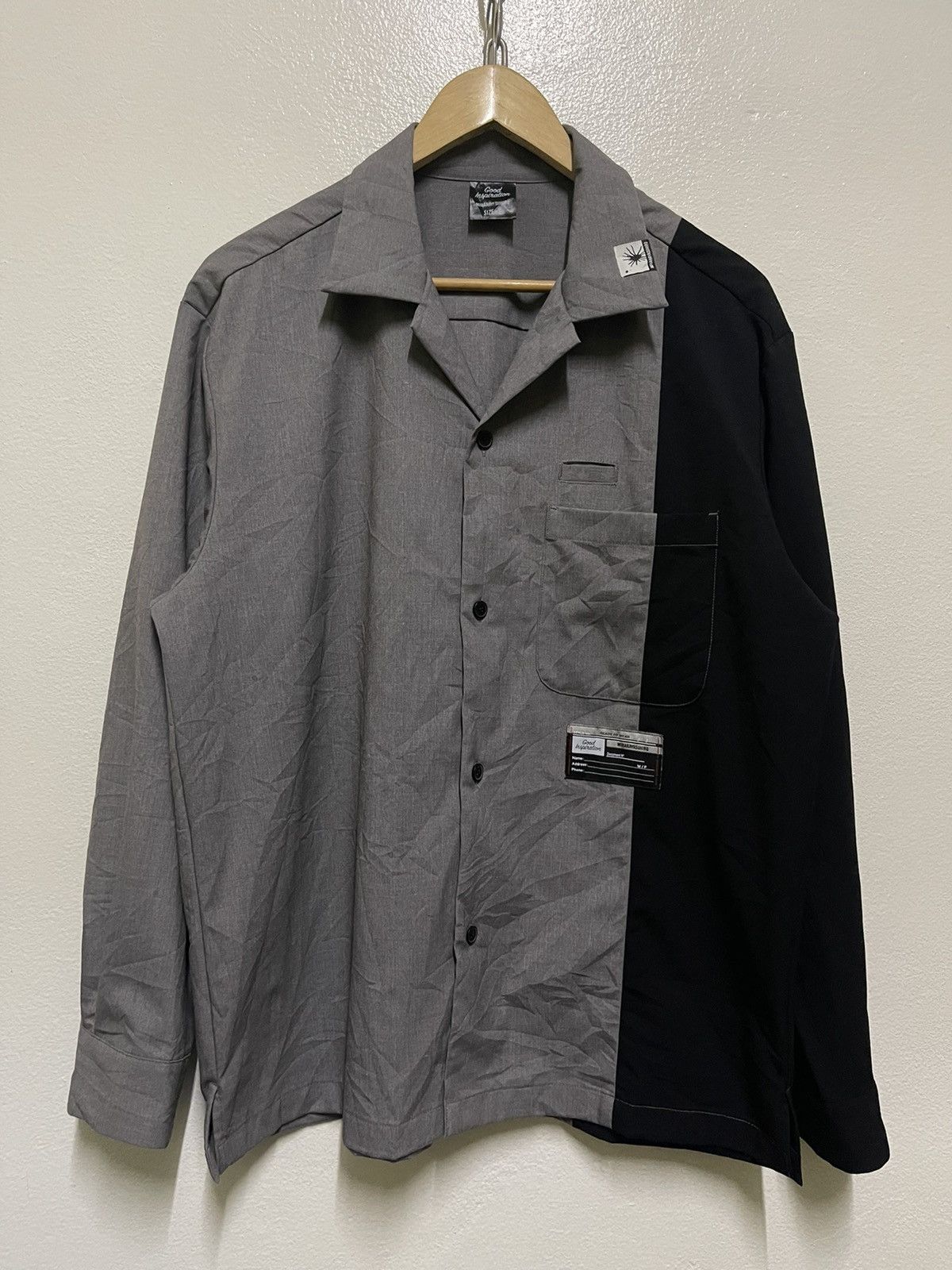 image of × Gu Open Color Shirts Long Sleeve, Men's (Size Large)