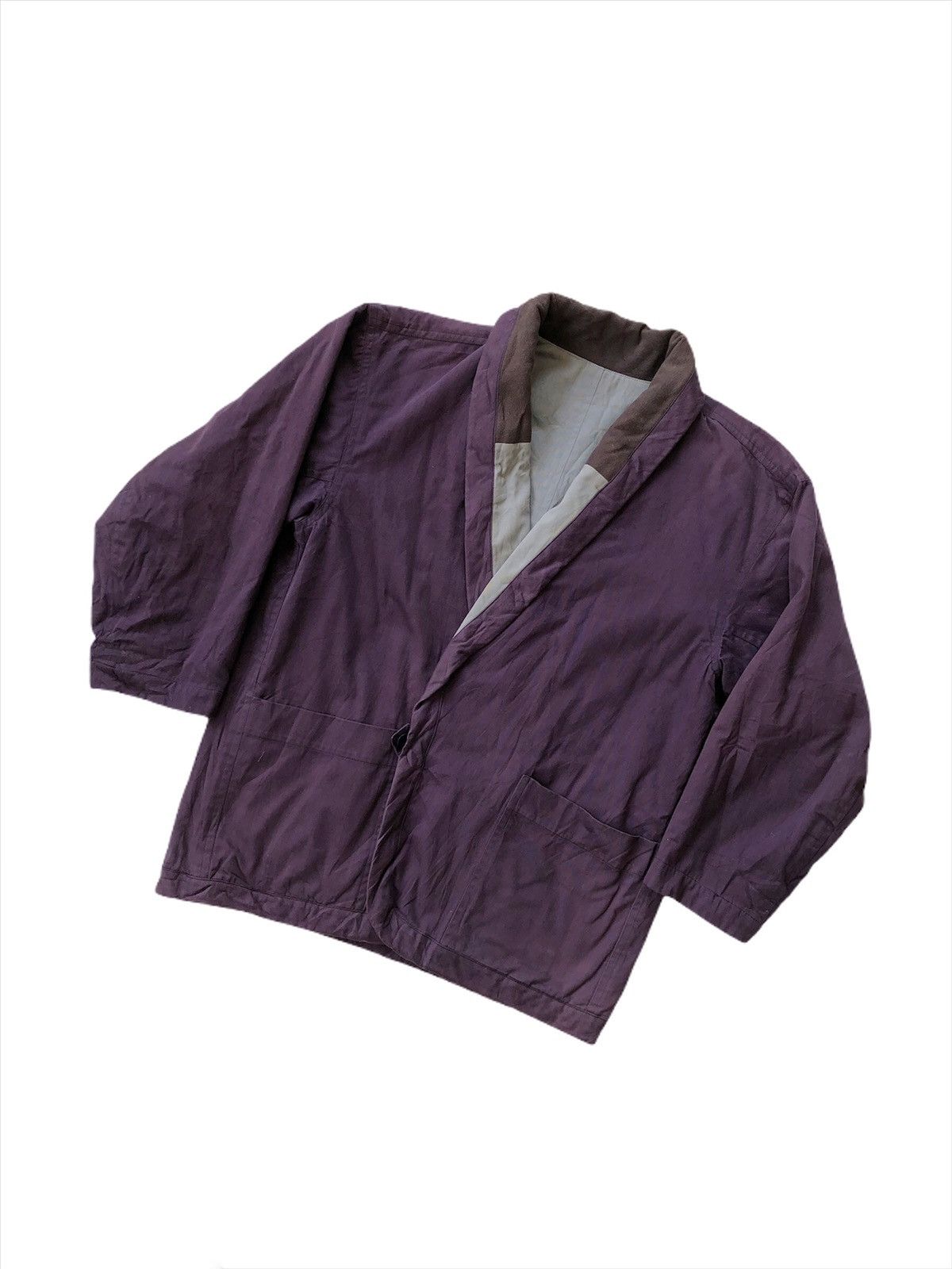 Issey Miyake GRAIL♠️80s Miyake Plantation Two Side Hanten Kimono Jacket Size US L / EU 52-54 / 3 - 2 Thumbnail
