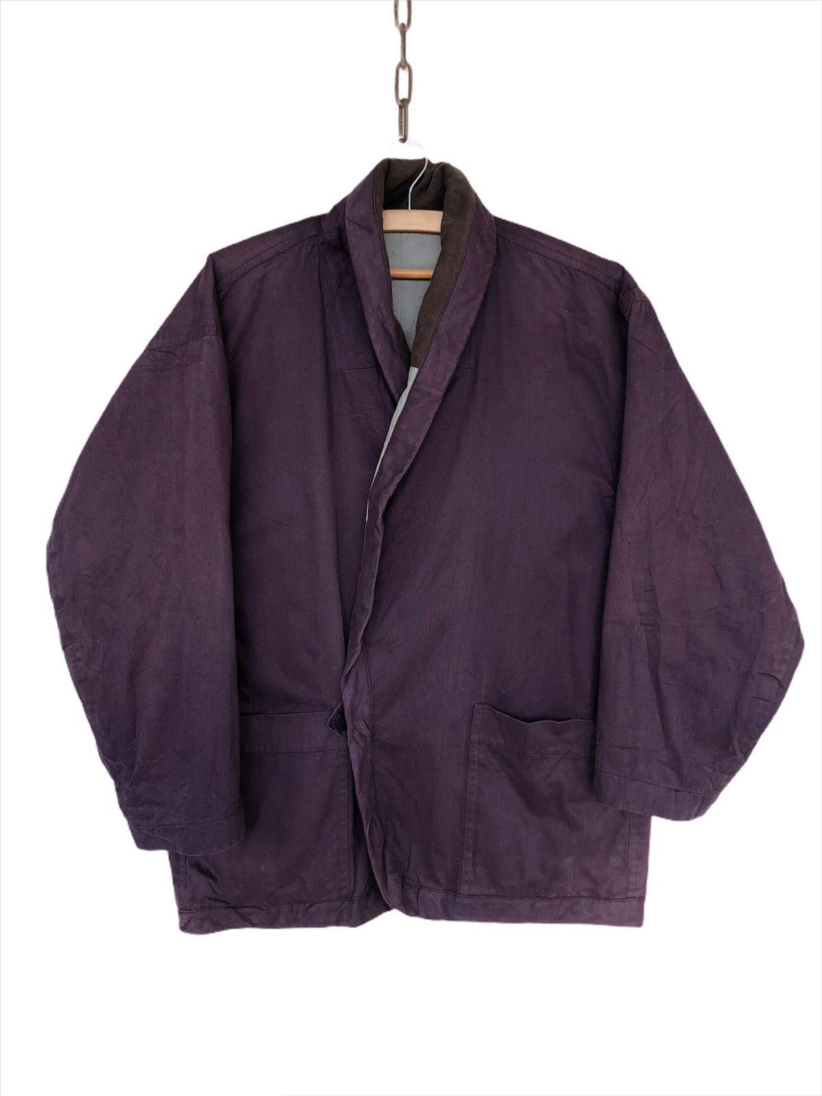 Issey Miyake GRAIL♠️80s Miyake Plantation Two Side Hanten Kimono Jacket Size US L / EU 52-54 / 3 - 3 Thumbnail