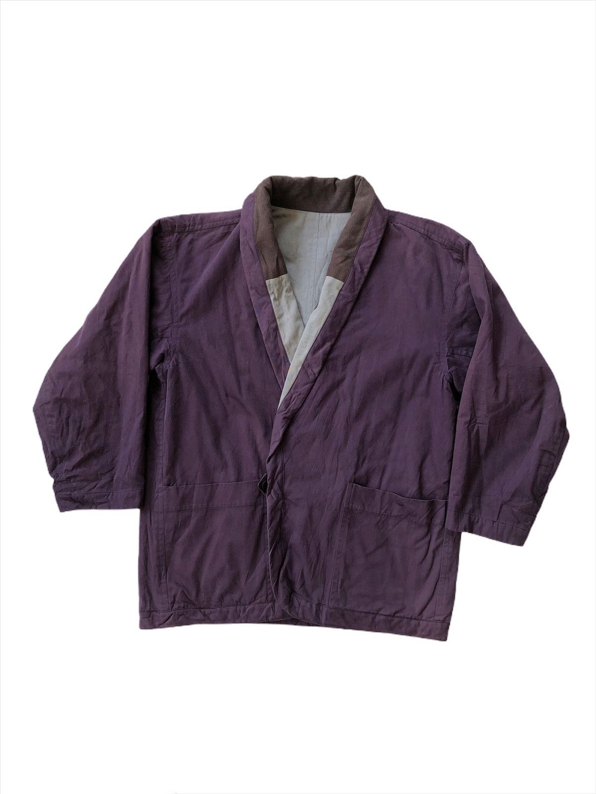 Issey Miyake GRAIL♠️80s Miyake Plantation Two Side Hanten Kimono Jacket Size US L / EU 52-54 / 3 - 1 Thumbnail