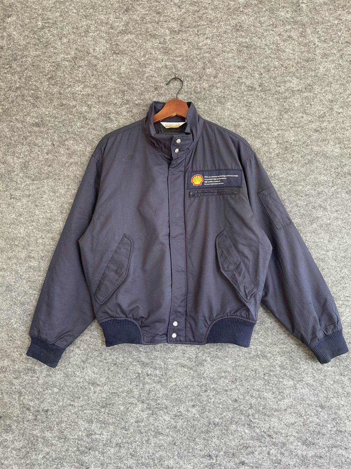 Japanese Brand × Vintage VINTAGE SHELL BIG LOGO JACKET Size US L / EU 52-54 / 3 - 3 Thumbnail