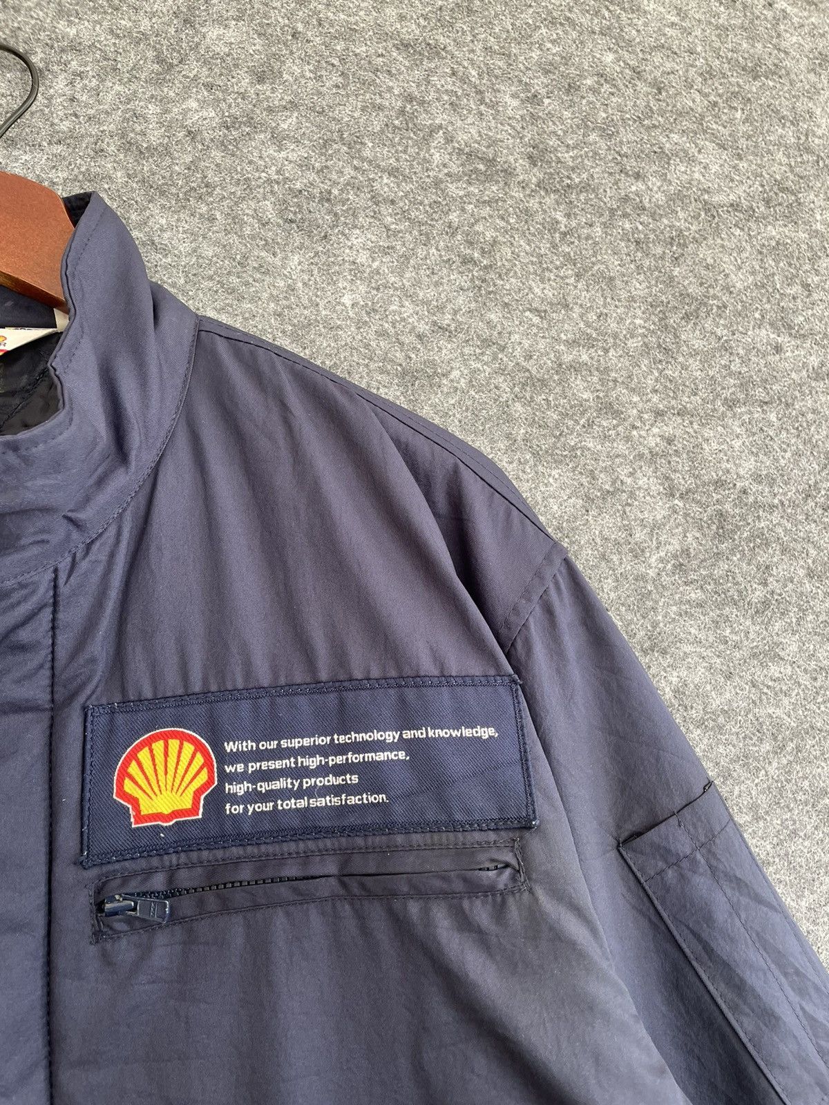 Japanese Brand × Vintage VINTAGE SHELL BIG LOGO JACKET Size US L / EU 52-54 / 3 - 5 Thumbnail