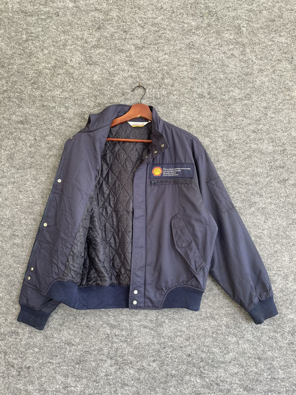 Japanese Brand × Vintage VINTAGE SHELL BIG LOGO JACKET Size US L / EU 52-54 / 3 - 6 Thumbnail