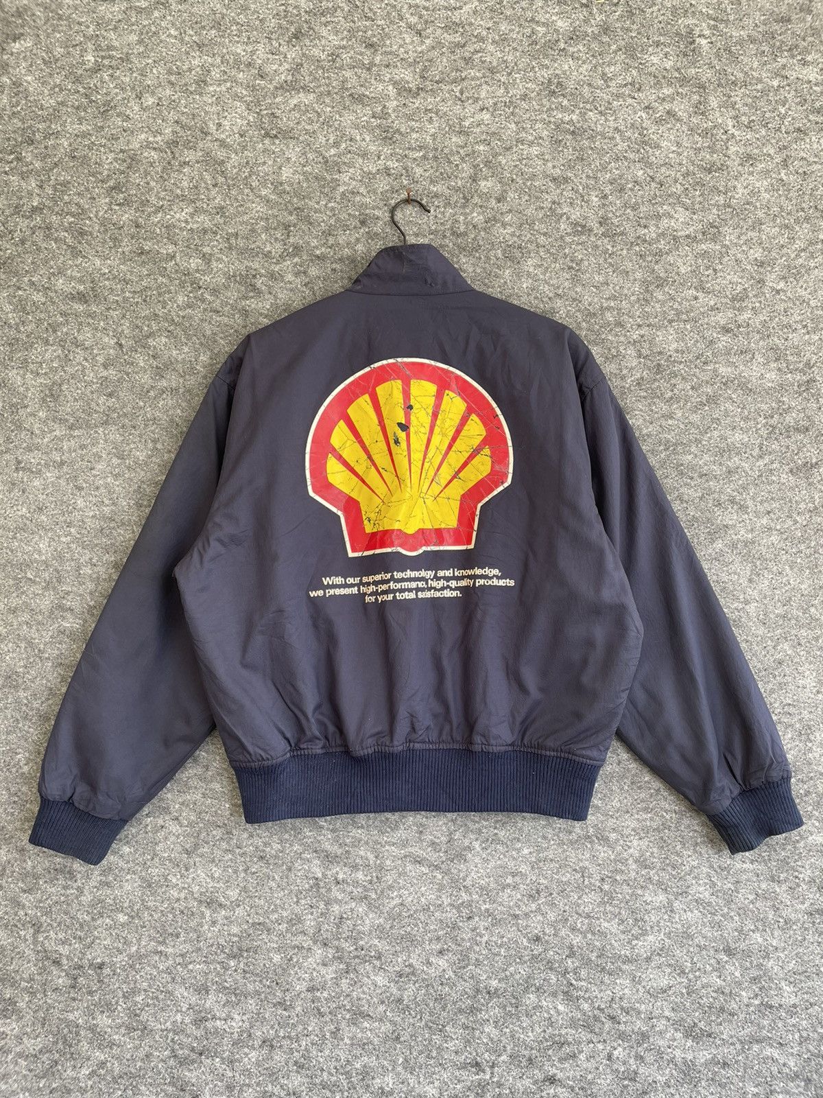 Japanese Brand × Vintage VINTAGE SHELL BIG LOGO JACKET Size US L / EU 52-54 / 3 - 1 Thumbnail