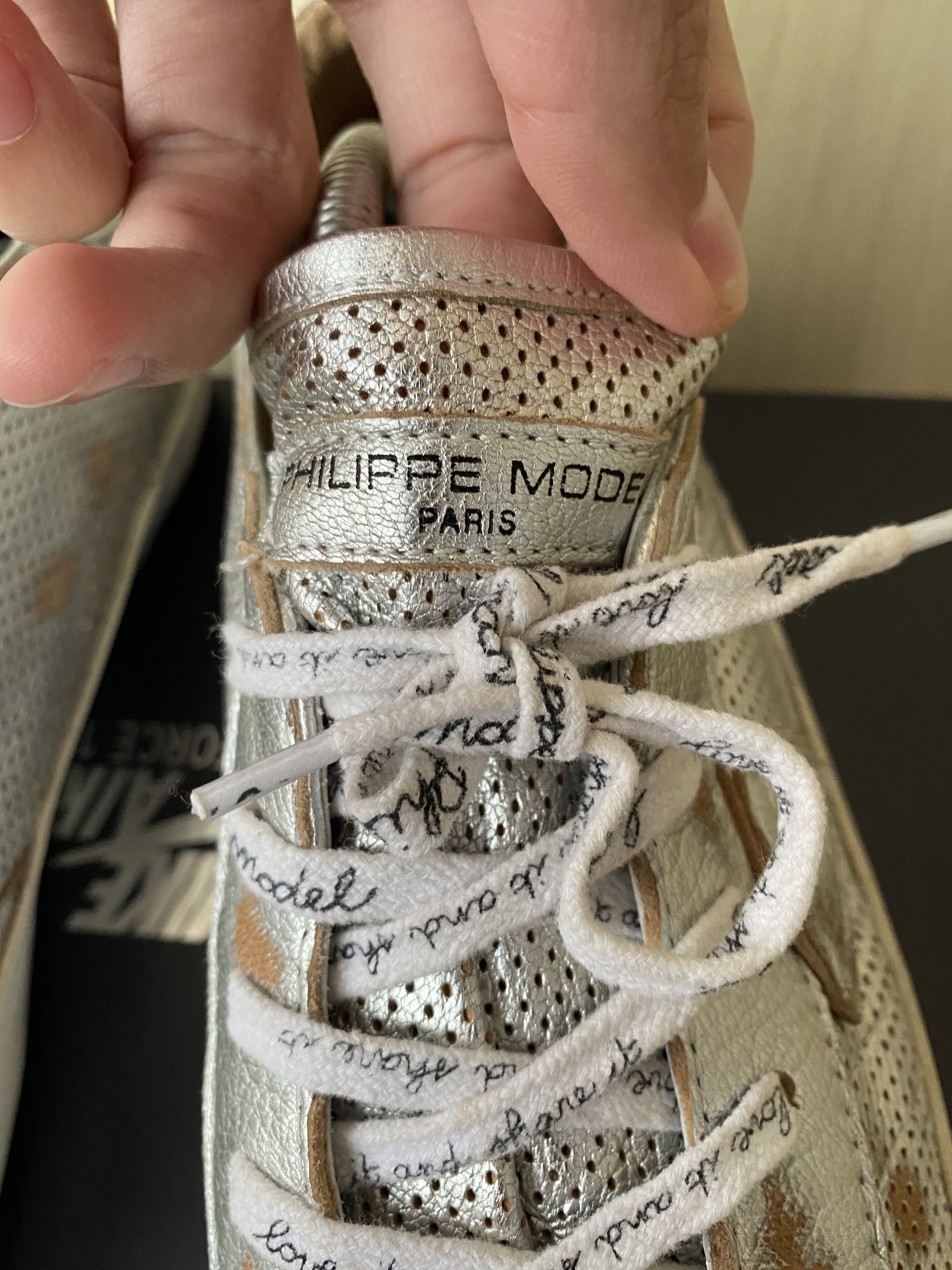 Golden Goose × Philippe Model Philippe Model silver sneakers Size US 8 / EU 41 - 4 Thumbnail