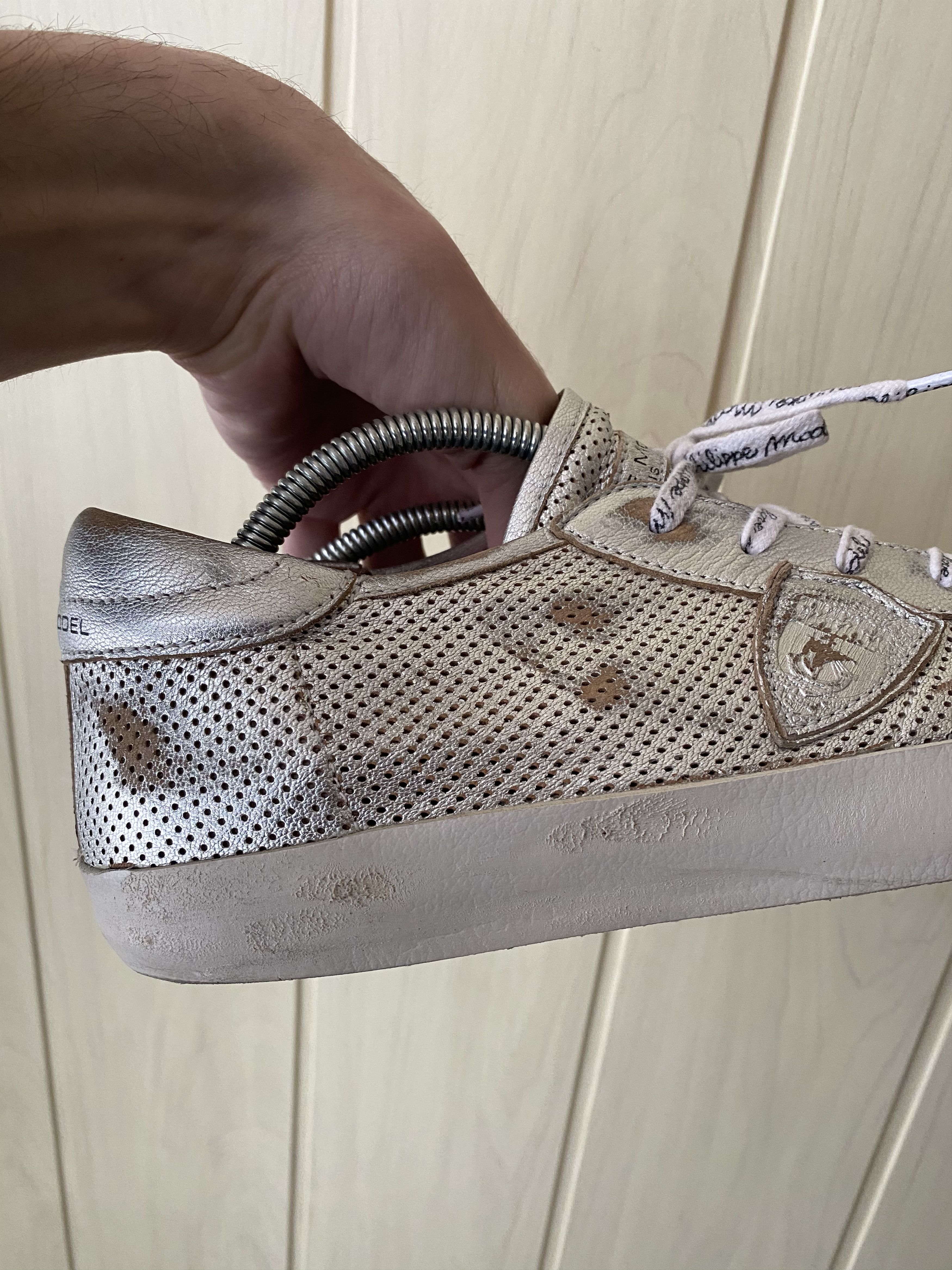 Golden Goose × Philippe Model Philippe Model silver sneakers Size US 8 / EU 41 - 6 Thumbnail