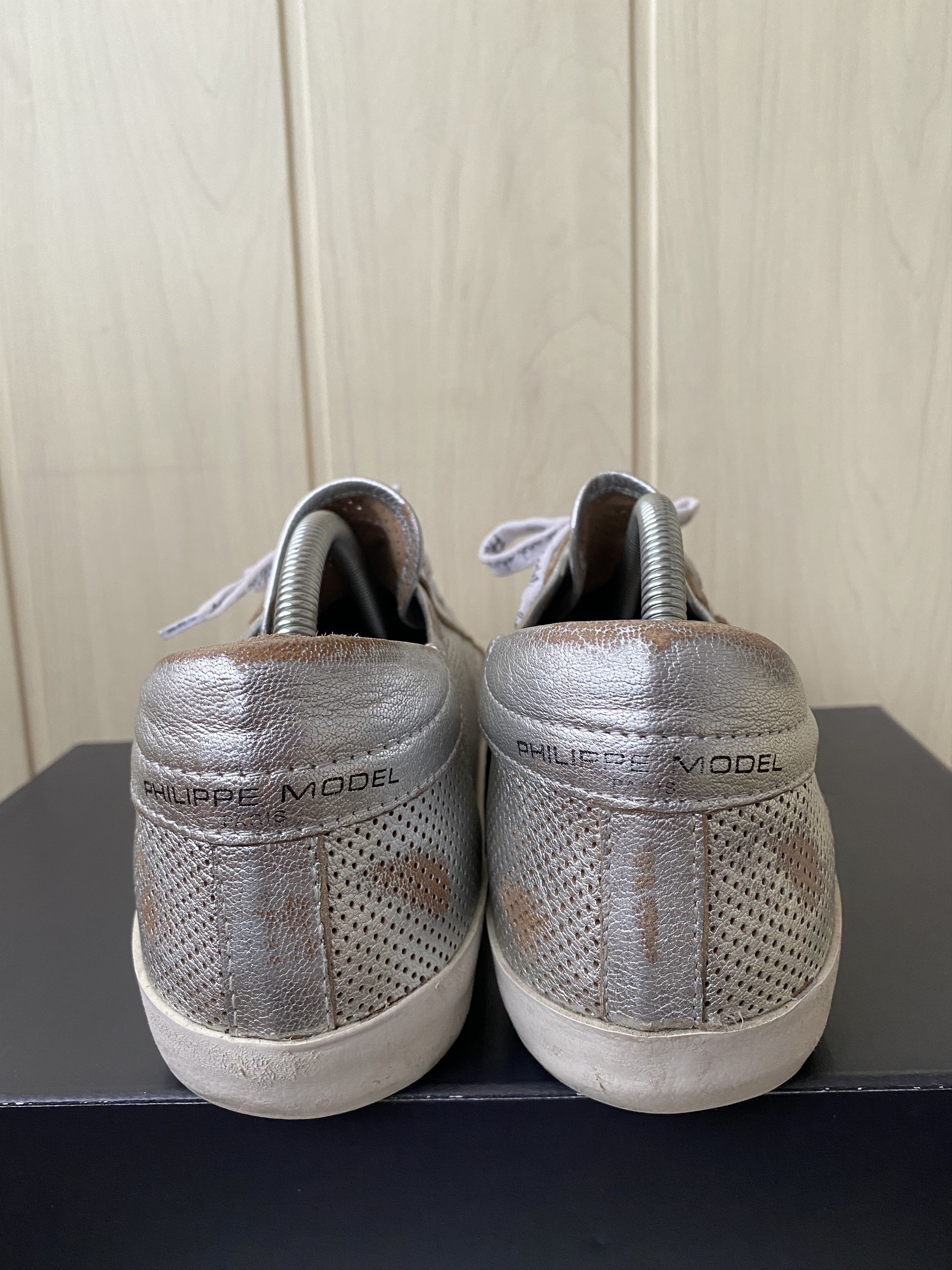 Golden Goose × Philippe Model Philippe Model silver sneakers Size US 8 / EU 41 - 2 Thumbnail
