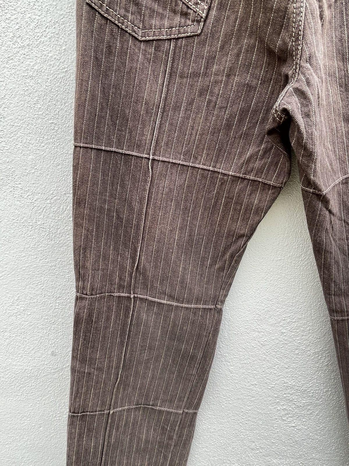 Boycott Vintage Boycott Pinstripe Plaid Denim Jeans Made In Japan Size US 33 - 11 Thumbnail