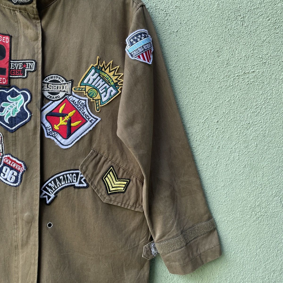 Japanese Brand Vtg‼️ ONE STAR Full Patches HYSTERIC GLAMOUR Zippers Jacket Size US M / EU 48-50 / 2 - 6 Thumbnail