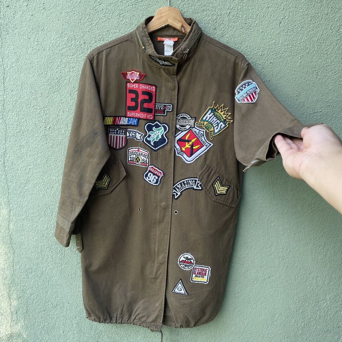 Japanese Brand Vtg‼️ ONE STAR Full Patches HYSTERIC GLAMOUR Zippers Jacket Size US M / EU 48-50 / 2 - 3 Thumbnail