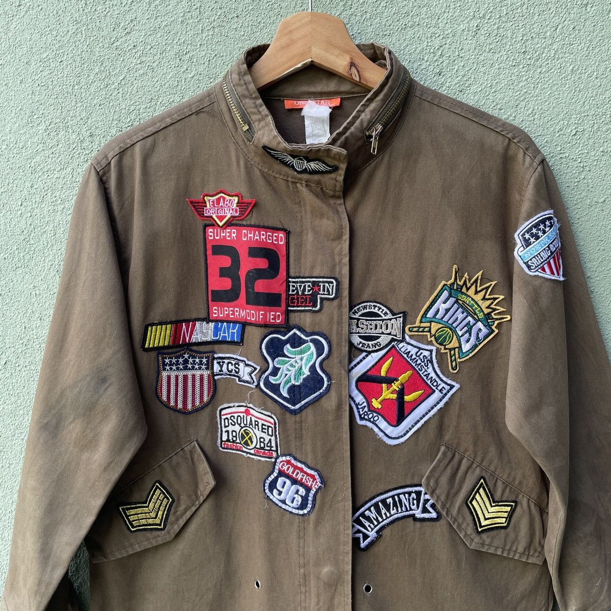 Japanese Brand Vtg‼️ ONE STAR Full Patches HYSTERIC GLAMOUR Zippers Jacket Size US M / EU 48-50 / 2 - 4 Thumbnail