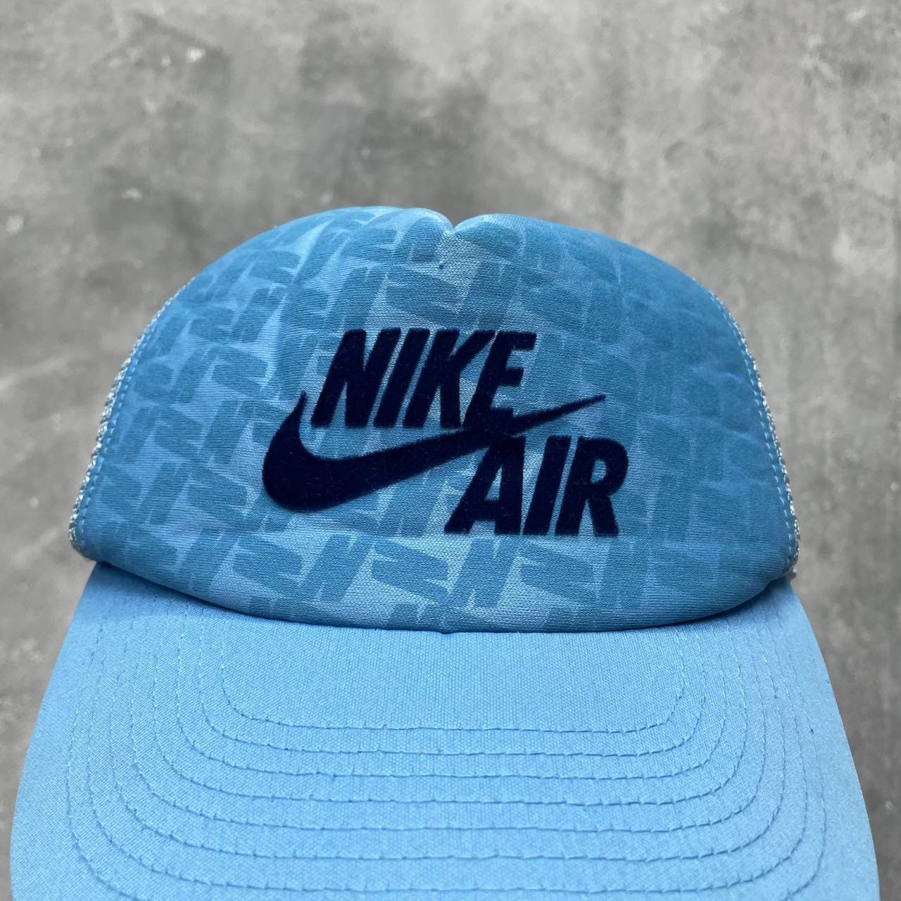 Nike × Vintage Vintage 2000s Nike Air Trucker Hat Blue Size OS Size ONE SIZE - 3 Thumbnail