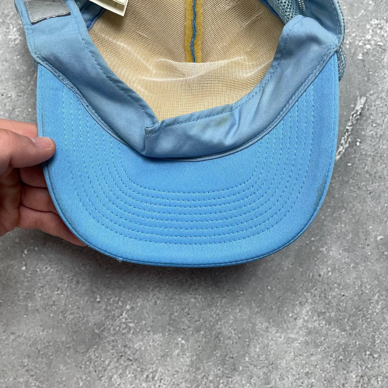 Nike × Vintage Vintage 2000s Nike Air Trucker Hat Blue Size OS Size ONE SIZE - 10 Thumbnail