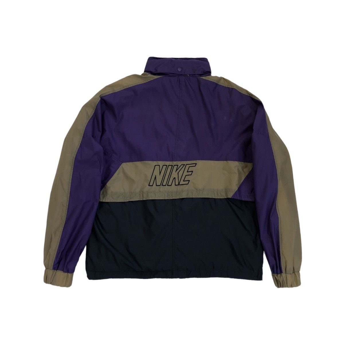 Nike Vintage 90s Nike Grey Tag Windbreaker Jacket Three Tones Size US L / EU 52-54 / 3 - 7 Thumbnail