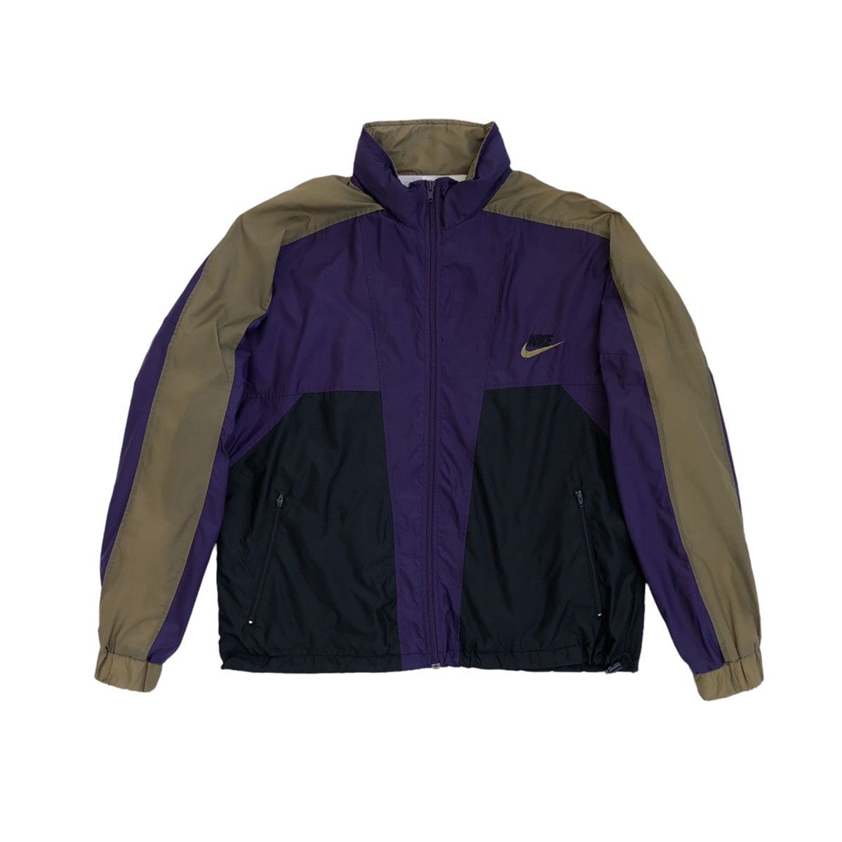 Nike Vintage 90s Nike Grey Tag Windbreaker Jacket Three Tones Size US L / EU 52-54 / 3 - 5 Thumbnail