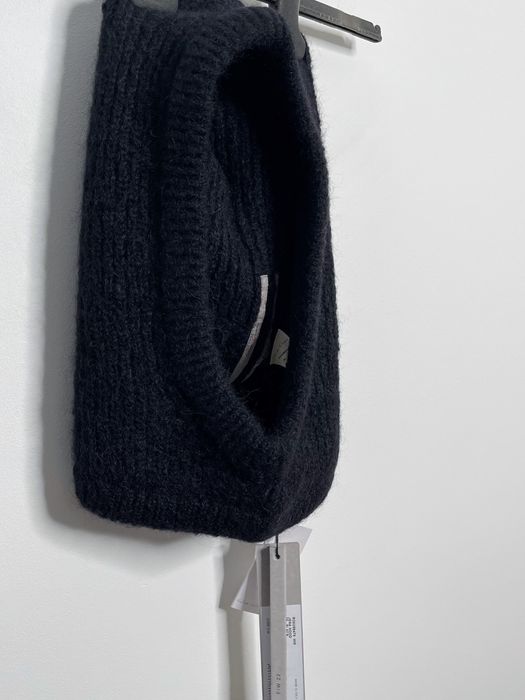 Rick Owens Alpaca Mohair Wool Jera Cloak Balaclava Hood FW22