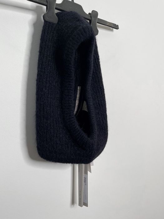 Rick Owens Alpaca Mohair Wool Jera Cloak Balaclava Hood FW22