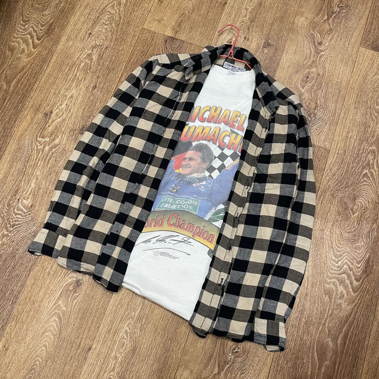 Vintage Vintage Y2K Black White Checkered Shirt Skate Oversized L Size US L / EU 52-54 / 3 - 6 Thumbnail
