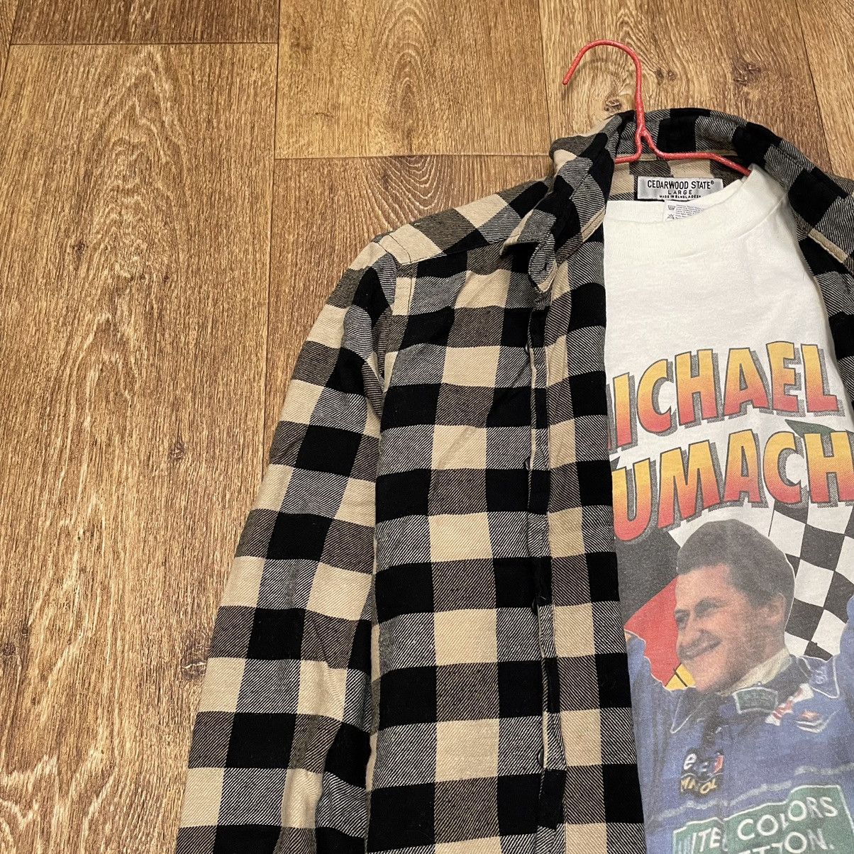 Vintage Vintage Y2K Black White Checkered Shirt Skate Oversized L Size US L / EU 52-54 / 3 - 4 Thumbnail