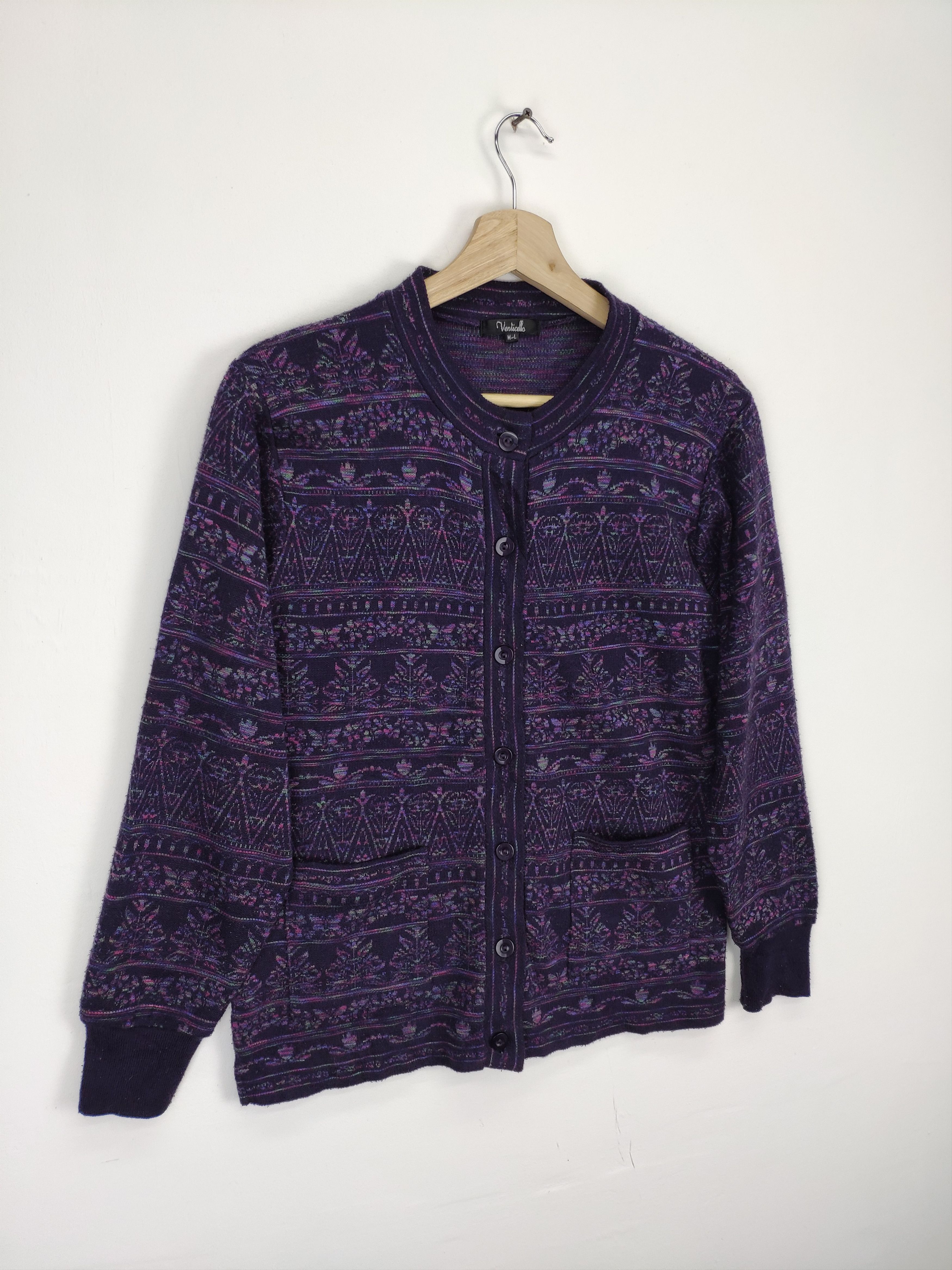 Japanese Brand Steal 💥 Vintage Wool Cardigan Sweater Japanese Brand Size M / US 6-8 / IT 42-44 - 3 Thumbnail