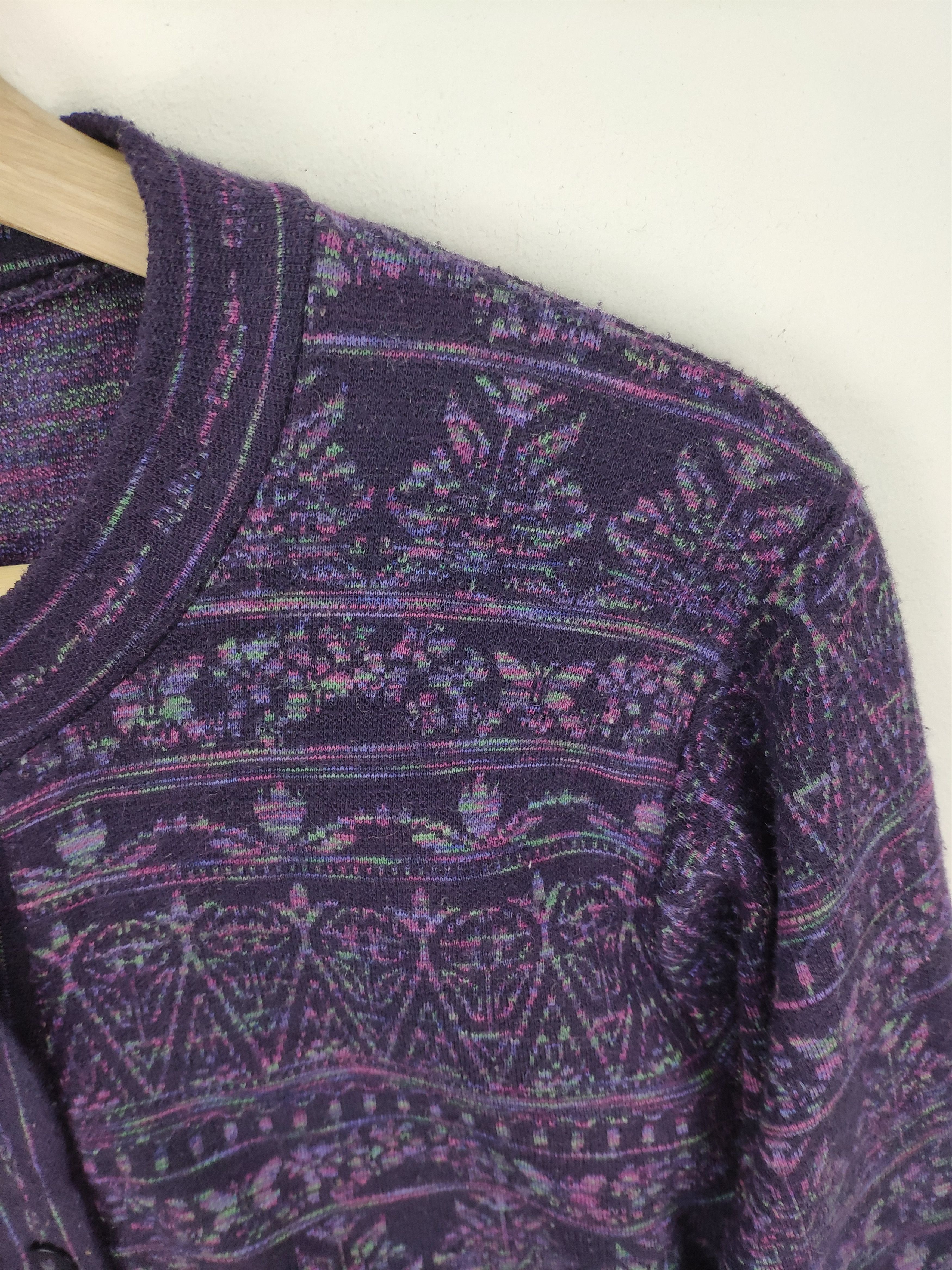 Japanese Brand Steal 💥 Vintage Wool Cardigan Sweater Japanese Brand Size M / US 6-8 / IT 42-44 - 6 Thumbnail