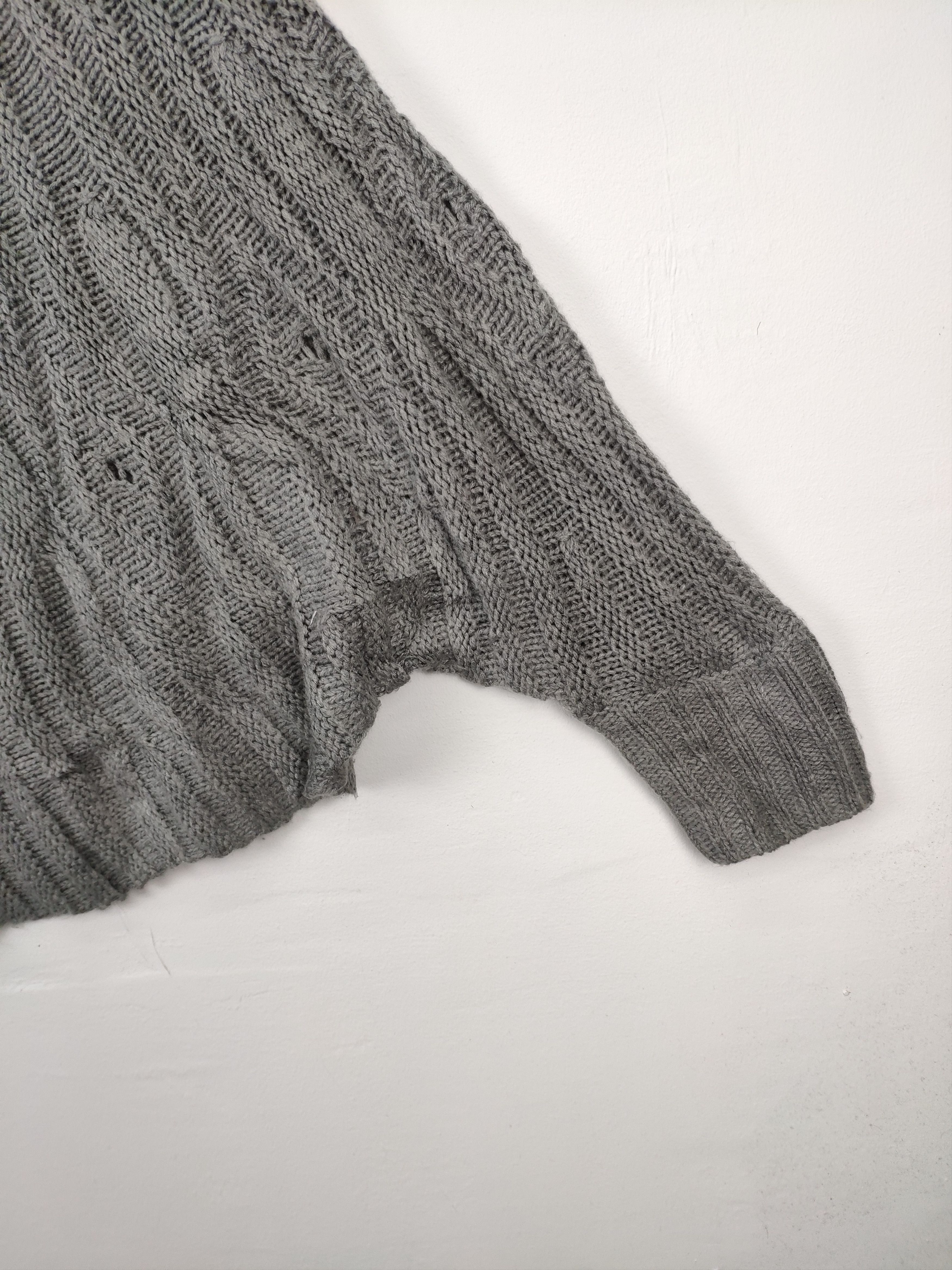 Aran Isles Knitwear × Japanese Brand Vintage Wool Knit Sweater Cardigan Poncho Style Size S / US 4 / IT 40 - 10 Thumbnail