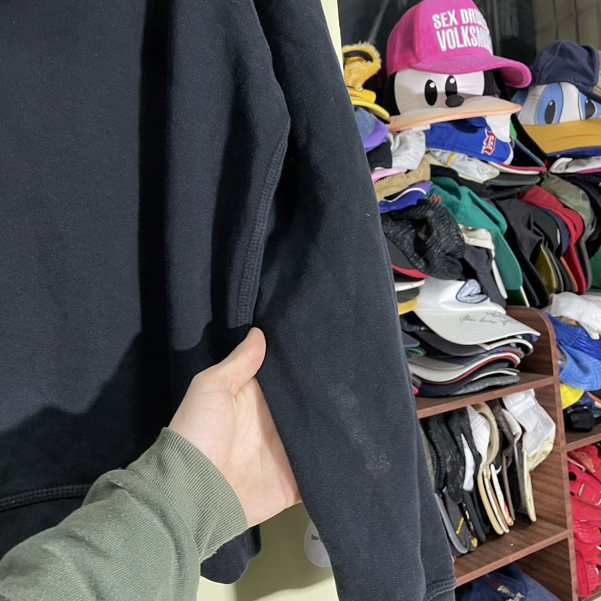 Vintage Nike Swoosh Hoodie Black Oversized Y2K Streetwear Thrashed S Size US S / EU 44-46 / 1 - 11 Thumbnail