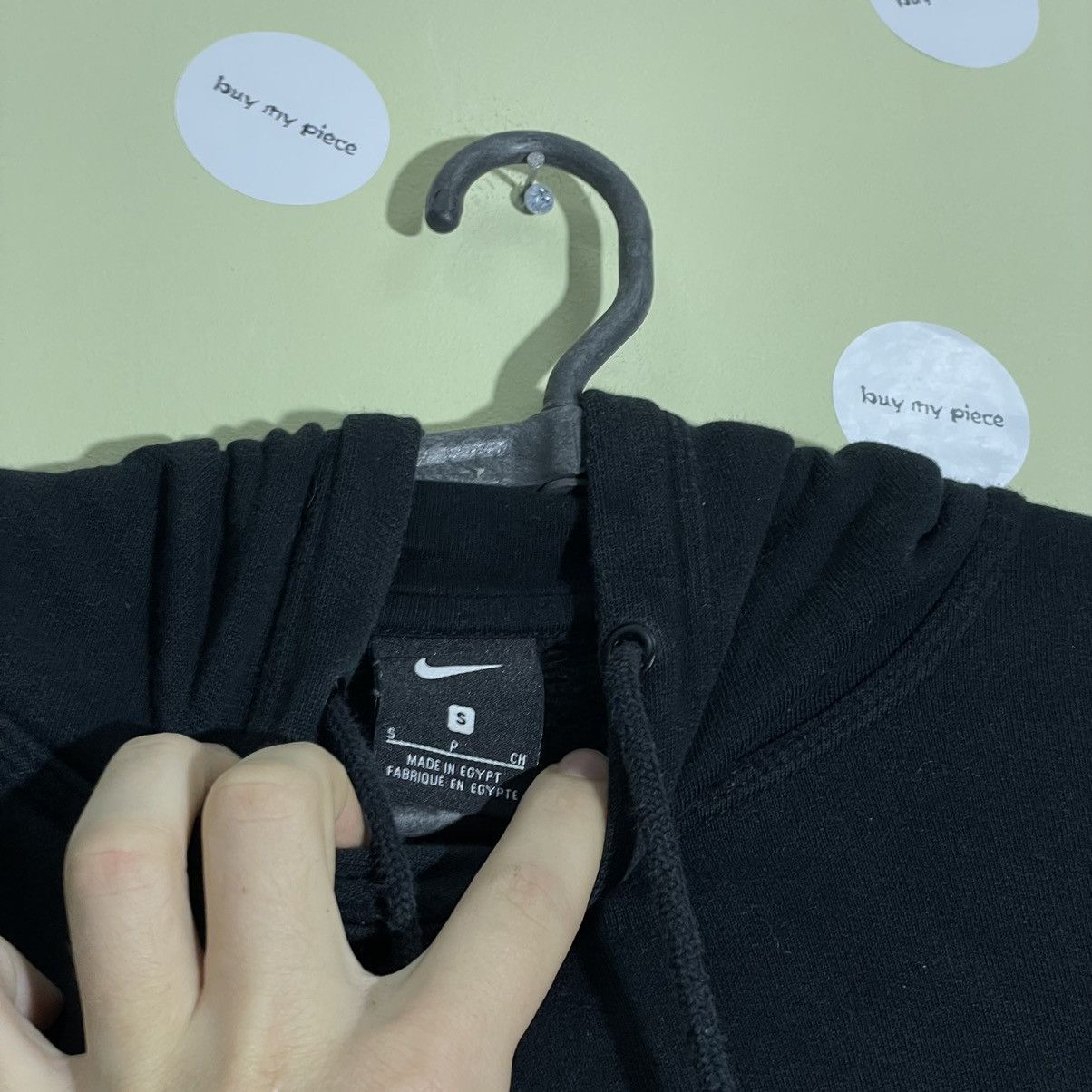 Vintage Nike Swoosh Hoodie Black Oversized Y2K Streetwear Thrashed S Size US S / EU 44-46 / 1 - 9 Thumbnail