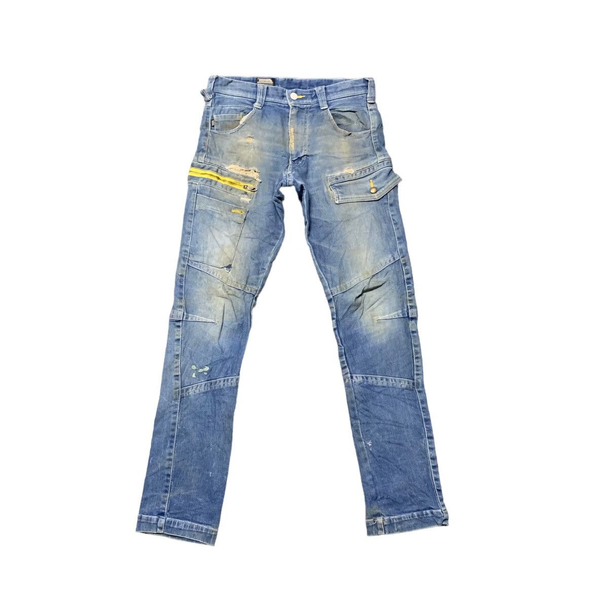 ✨Japanese Workwears Toraichi Strechy Dirty Denim Cargo