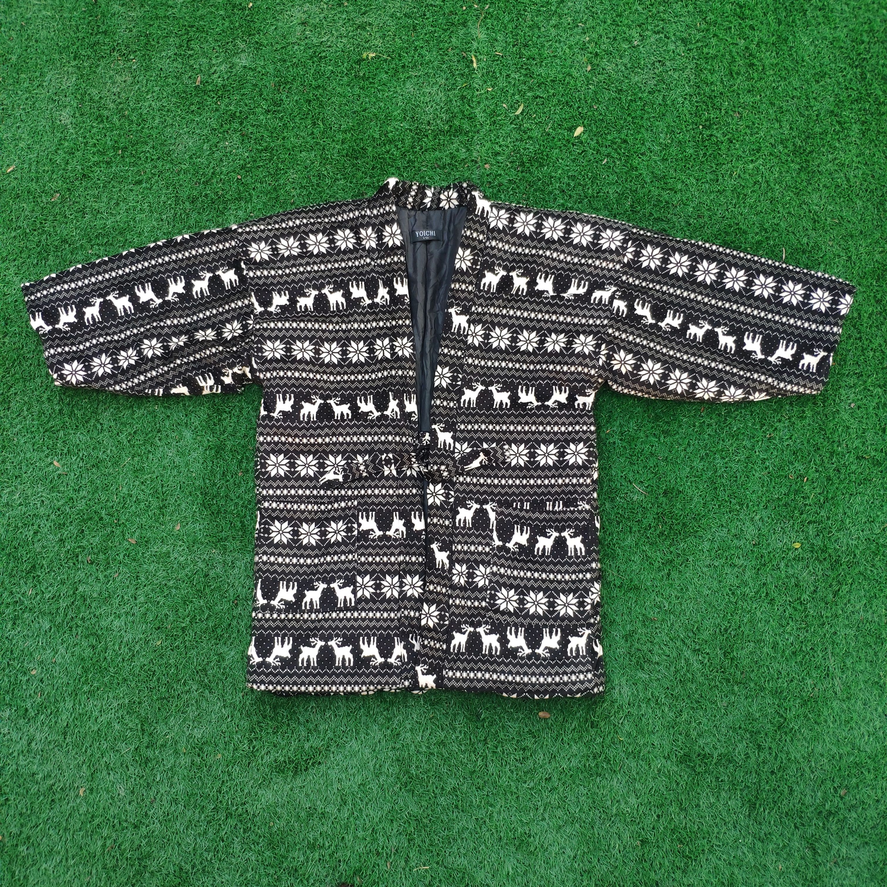 Japanese Brand × Vintage Steal 💥 Kimono Cardigan Yoichi Exclusive Fullprint Size US L / EU 52-54 / 3 - 1 Thumbnail