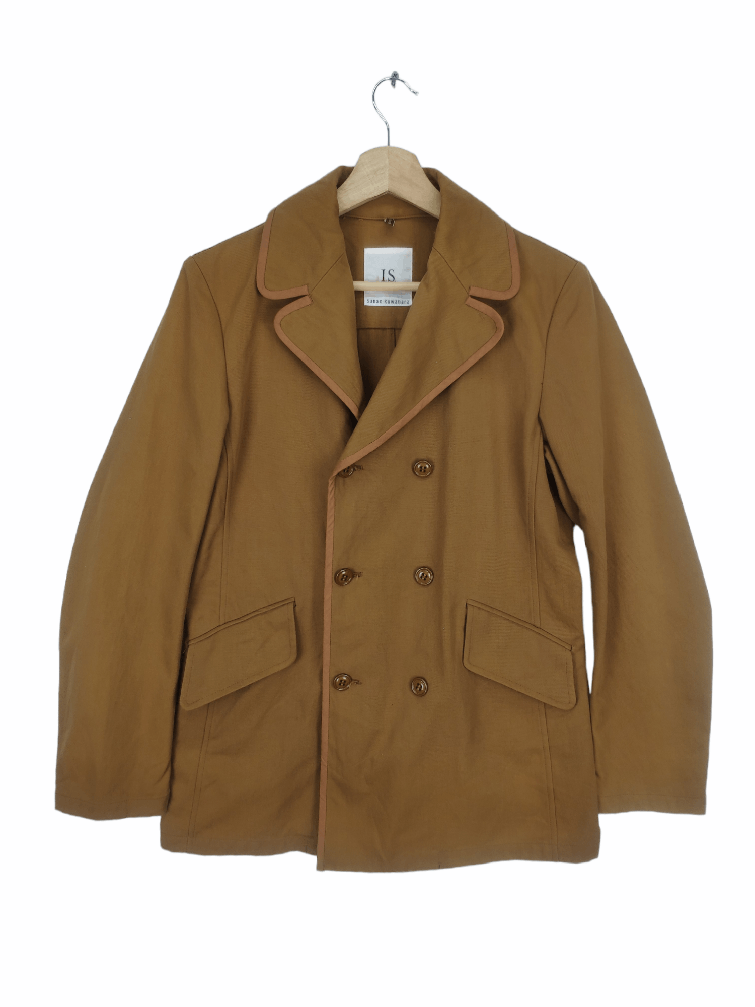 Issey Miyake × Japanese Brand × Sunao Kuwahara Vintage Issey Miyake Sunao Kuwahara Double Breasted Coats Size M / US 6-8 / IT 42-44 - 1 Thumbnail