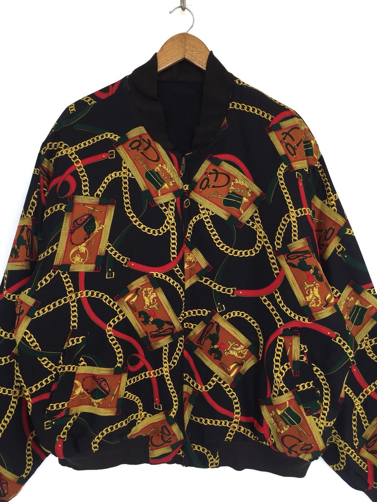 Yasuyuki Ishii Chain Overprint Silk Baroque Jacket Chanel Gucci Size US XL / EU 56 / 4 - 1 Thumbnail