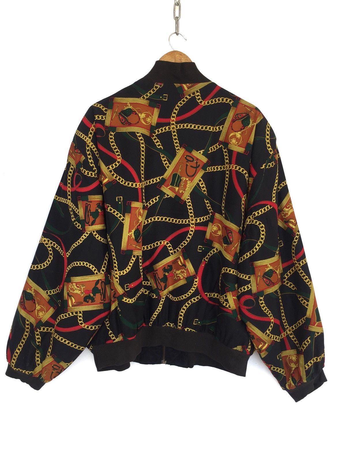 Yasuyuki Ishii Chain Overprint Silk Baroque Jacket Chanel Gucci Size US XL / EU 56 / 4 - 5 Thumbnail